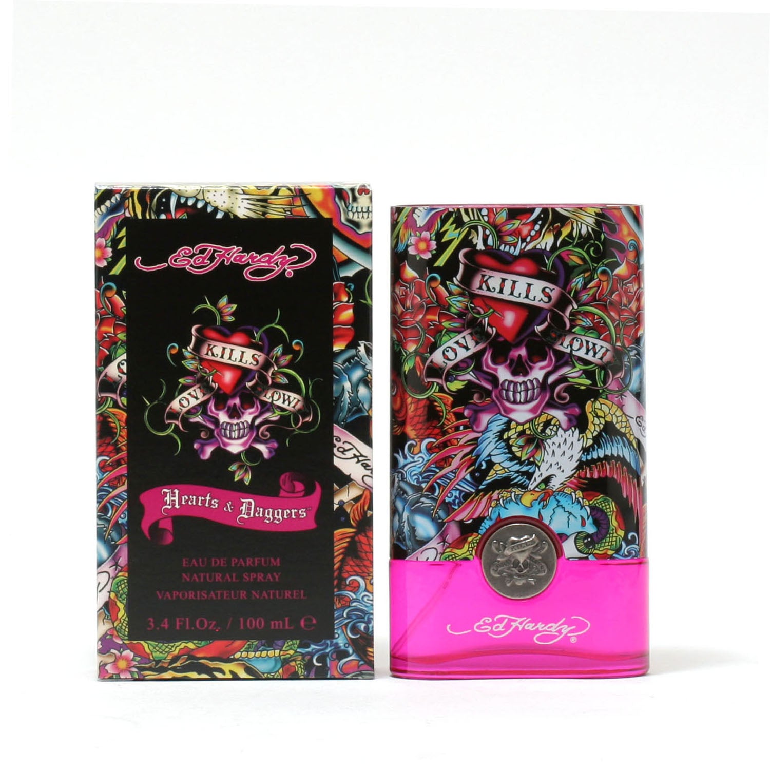 title:HEARTS AND DAGGERS BY ED HARDY LADIES EDP SPRAY 3.4 OZ;color:not applicable