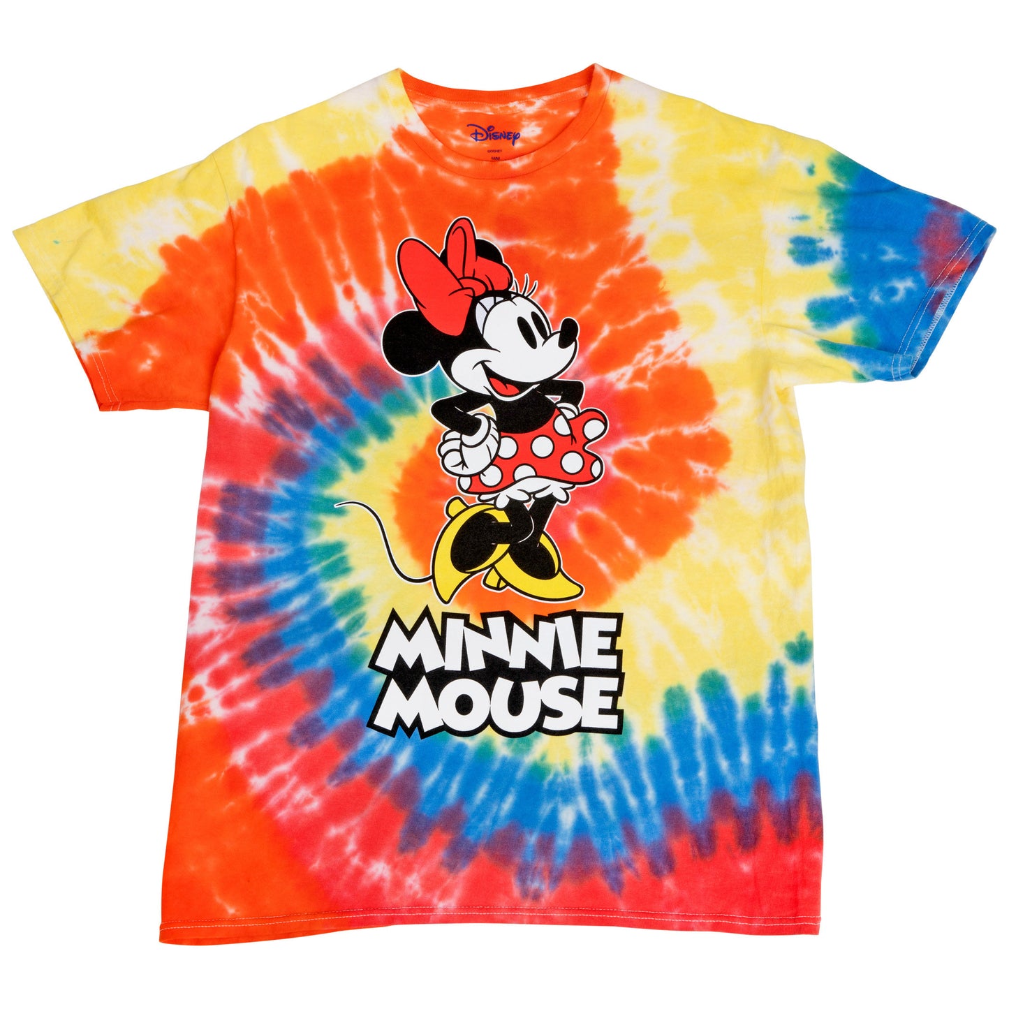 title:Minnie Mouse Character Women's Tie Dye T-Shirt;color:Multi-Color