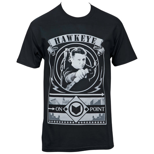 title:Marvel Studios Hawkeye Series On Point T-Shirt;color:Black