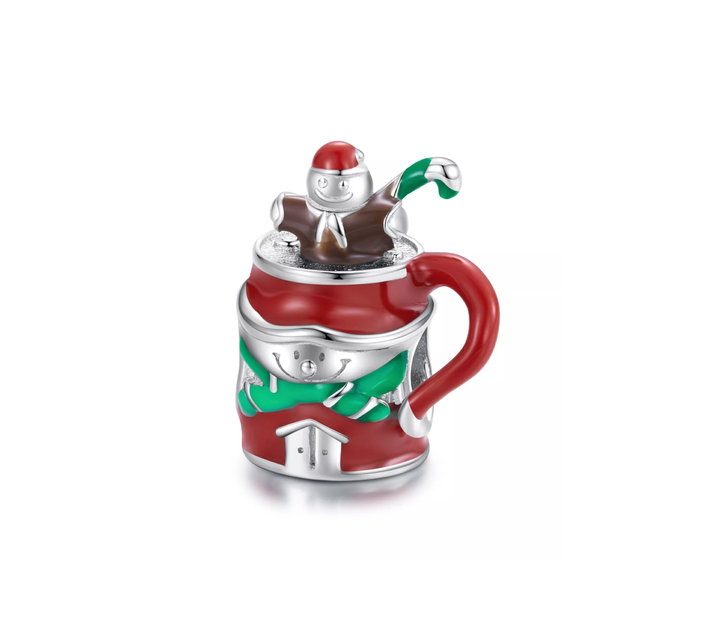 Sterling Silver Holiday Mug & Cookie Charm