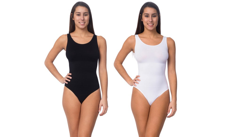 Body Beautiful Shapewear Shaping Bodysuit, 2 Pack.