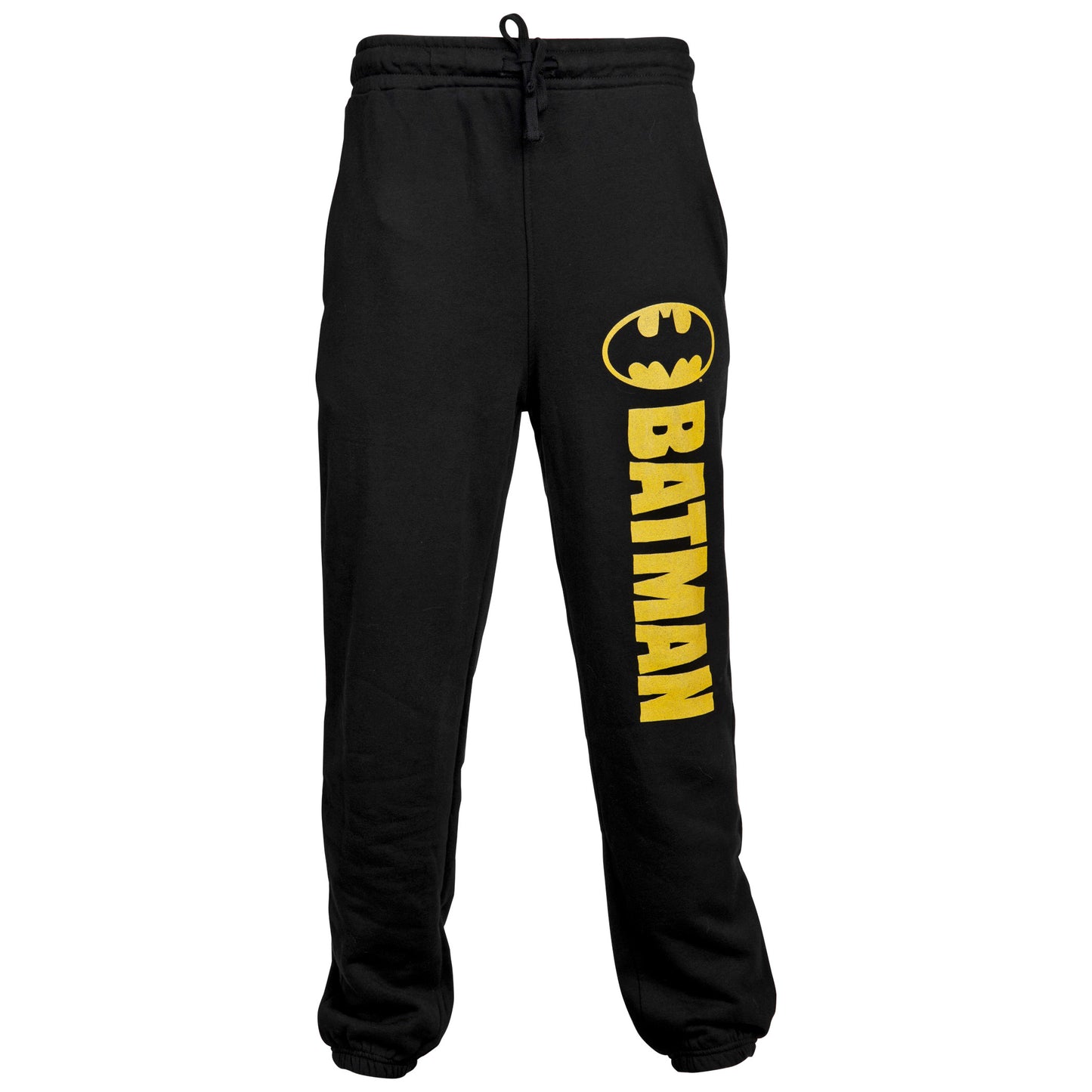 title:Batman Classic Logo Symbol and Text Joggers;color:Black