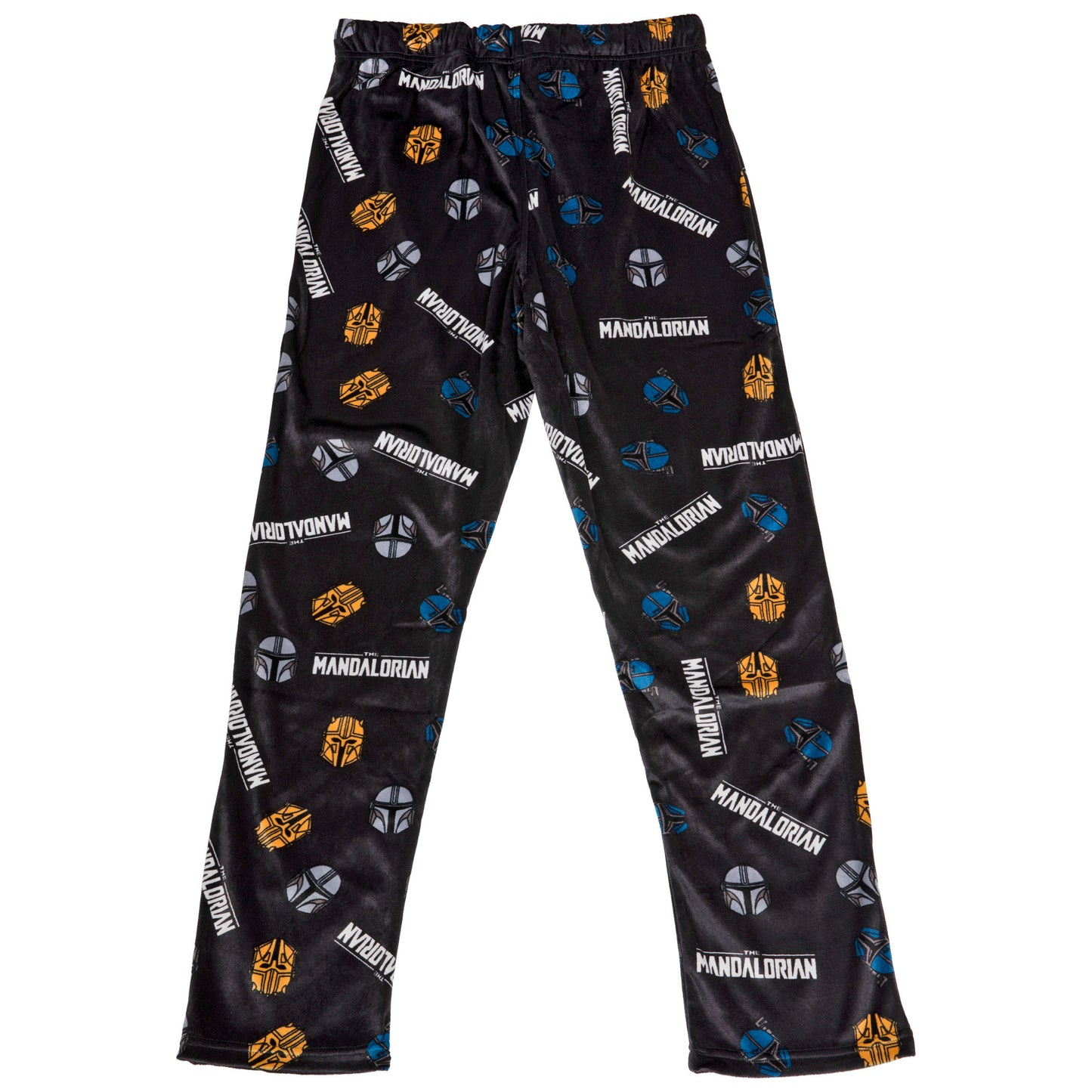 title:Star Wars The Mandalorian Helmets and Logo All Over Print Sleep Pants;color:Grey