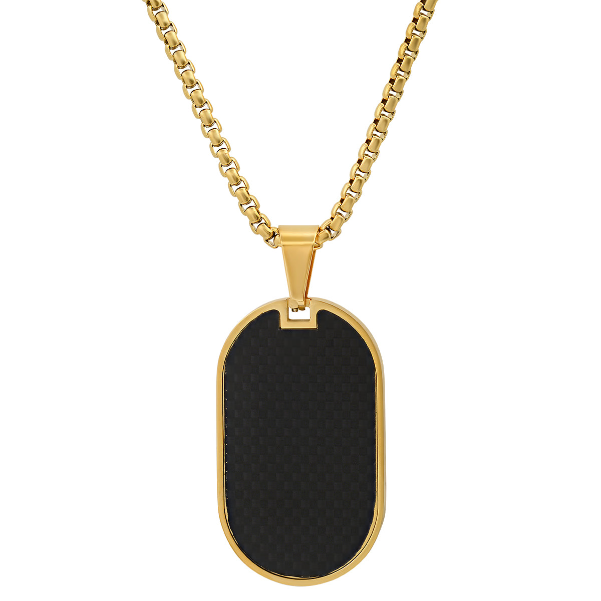 SteelTime Carbon Fiber Dog Tag Pendant