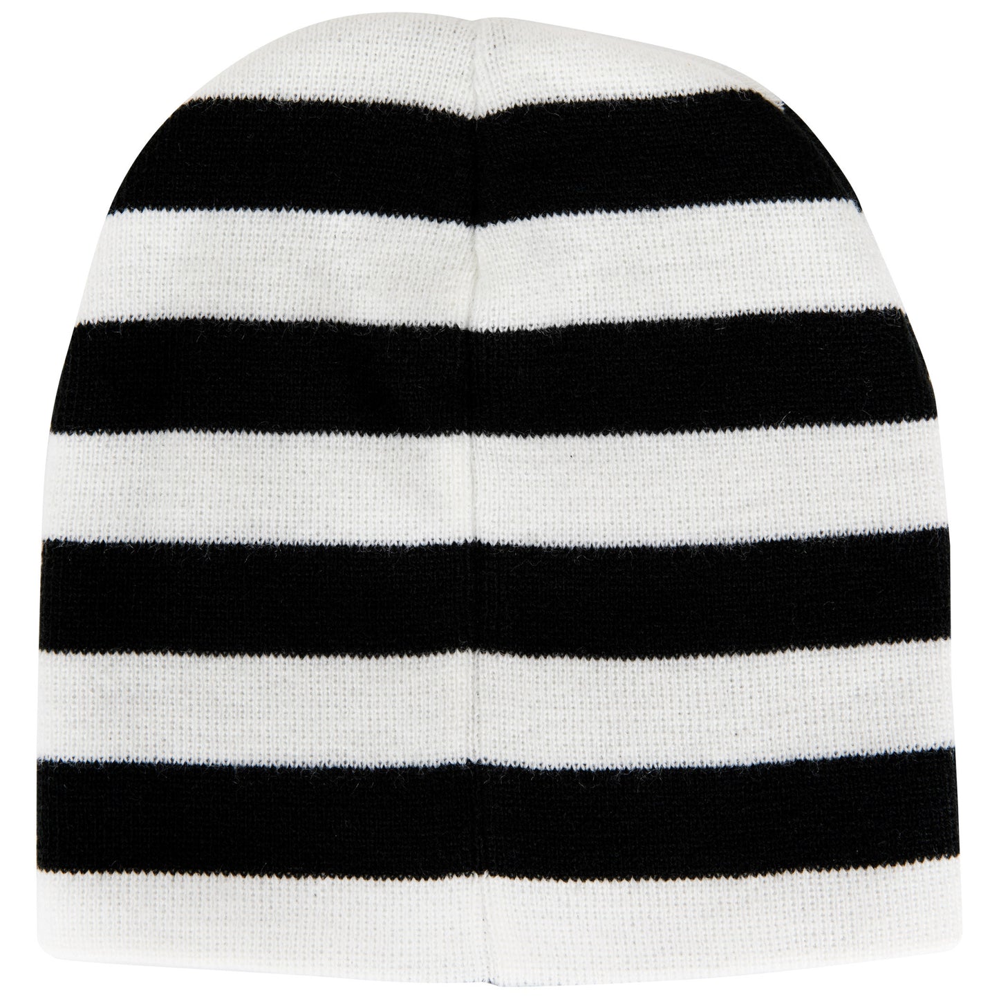 title:Disney Nightmare Before Christmas Jack Skellington White Stripe Beanie;color:White