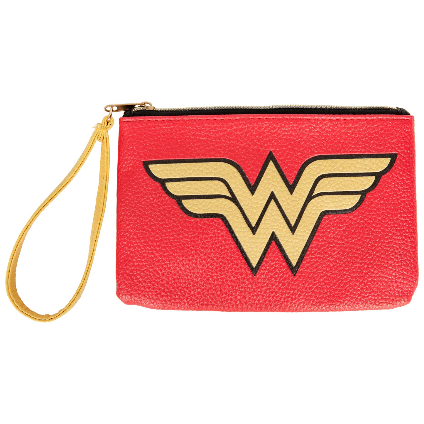 title:Wonder Woman Symbol and Stars Purse Wallet Wristlet;color:Multi-Color