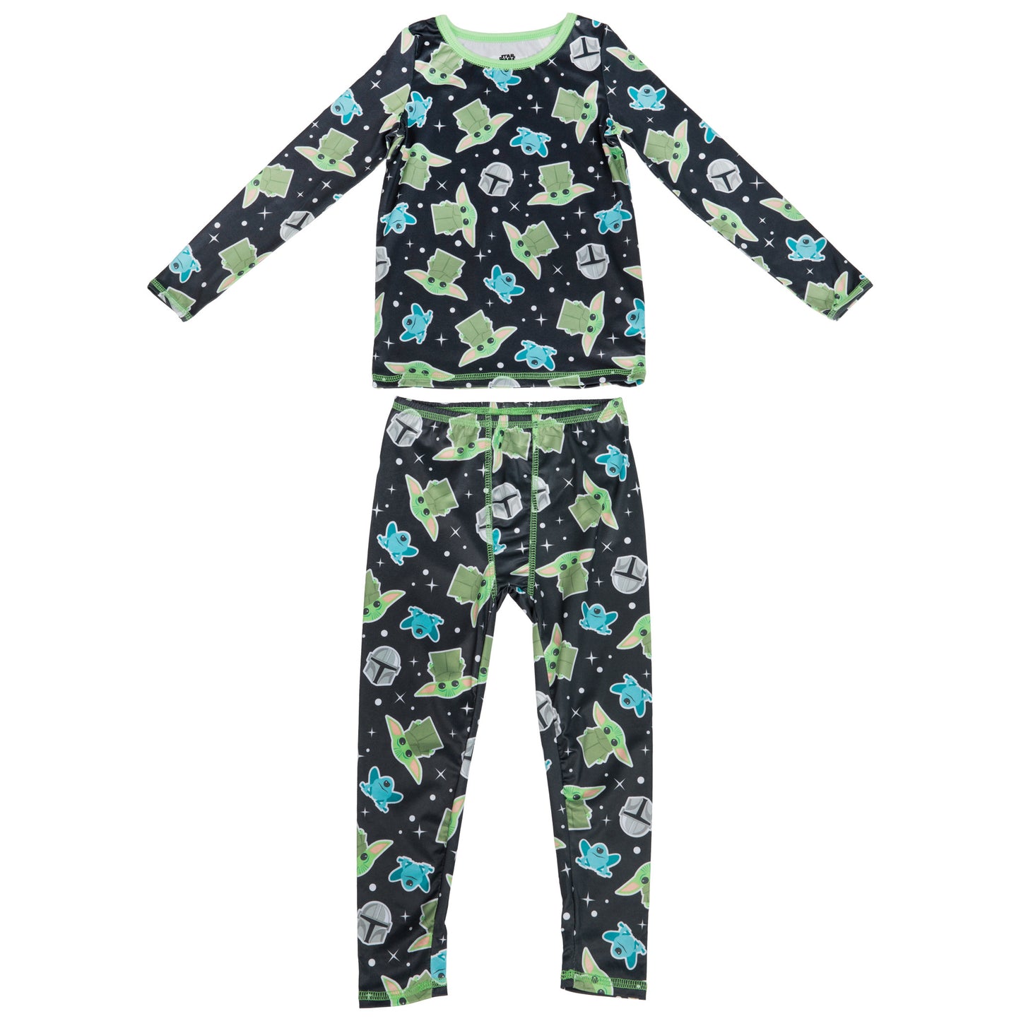 title:Star Wars The Mandalorian The Child Grogu Heads Toddler 2-Piece Pajama Set;color:Multi-Color