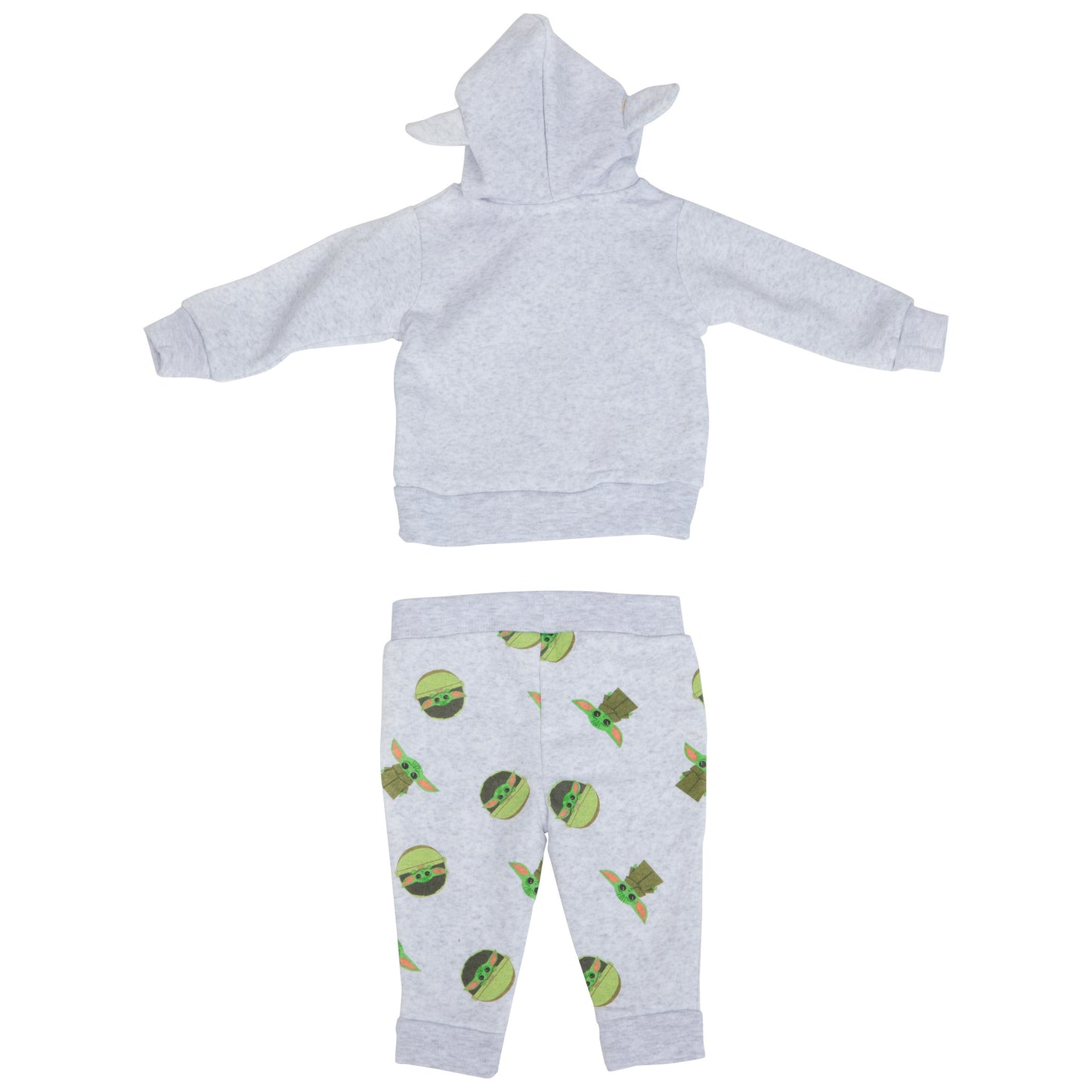 title:Star Wars The Child Grogu I'm All Ears Hoodie and Jogger Set;color:Grey