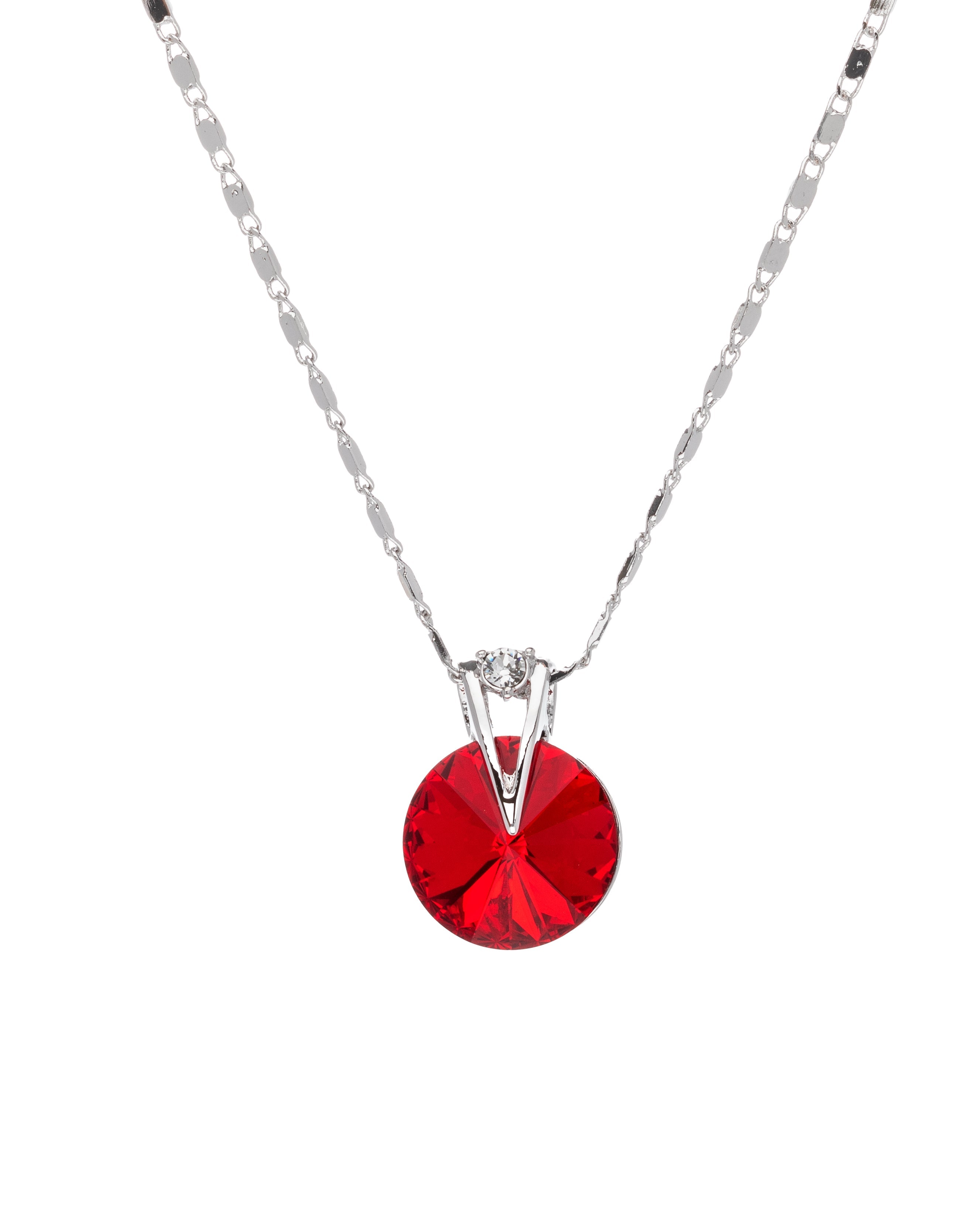 Crystal Rivoli Pendant Necklace - Ruumur