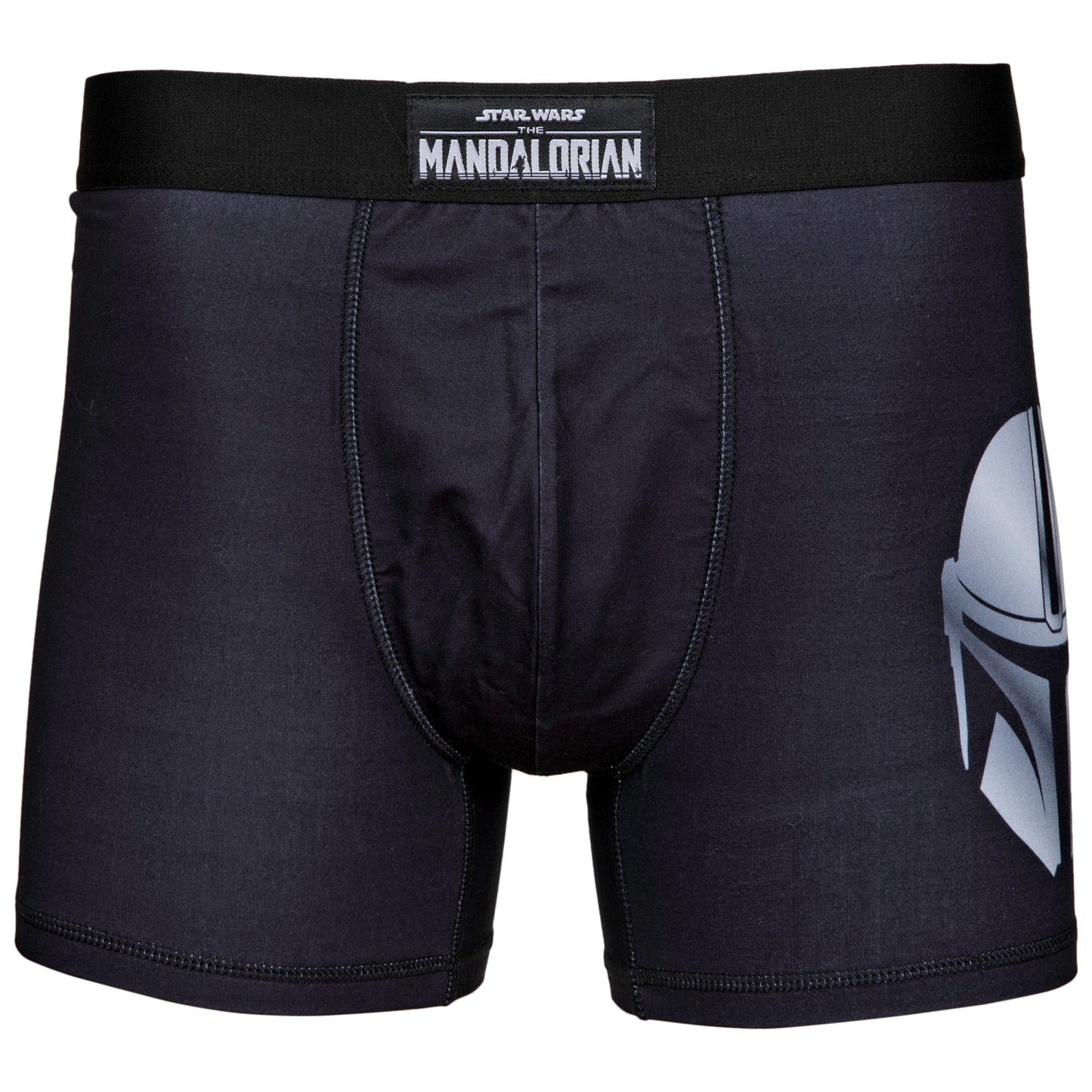 title:Star Wars The Mandalorian Helmet Boxer Briefs;color:Black