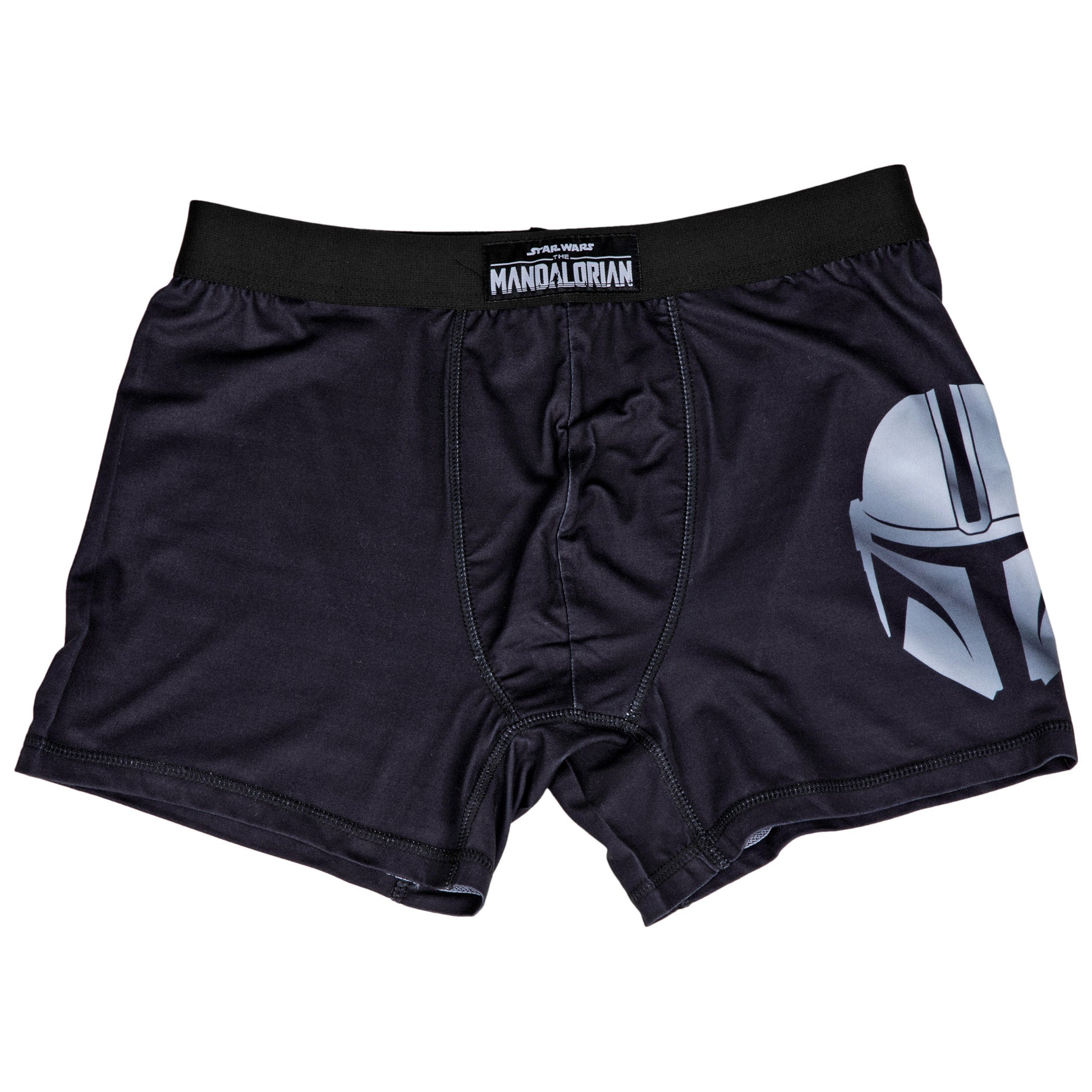 title:Star Wars The Mandalorian Helmet Boxer Briefs;color:Black