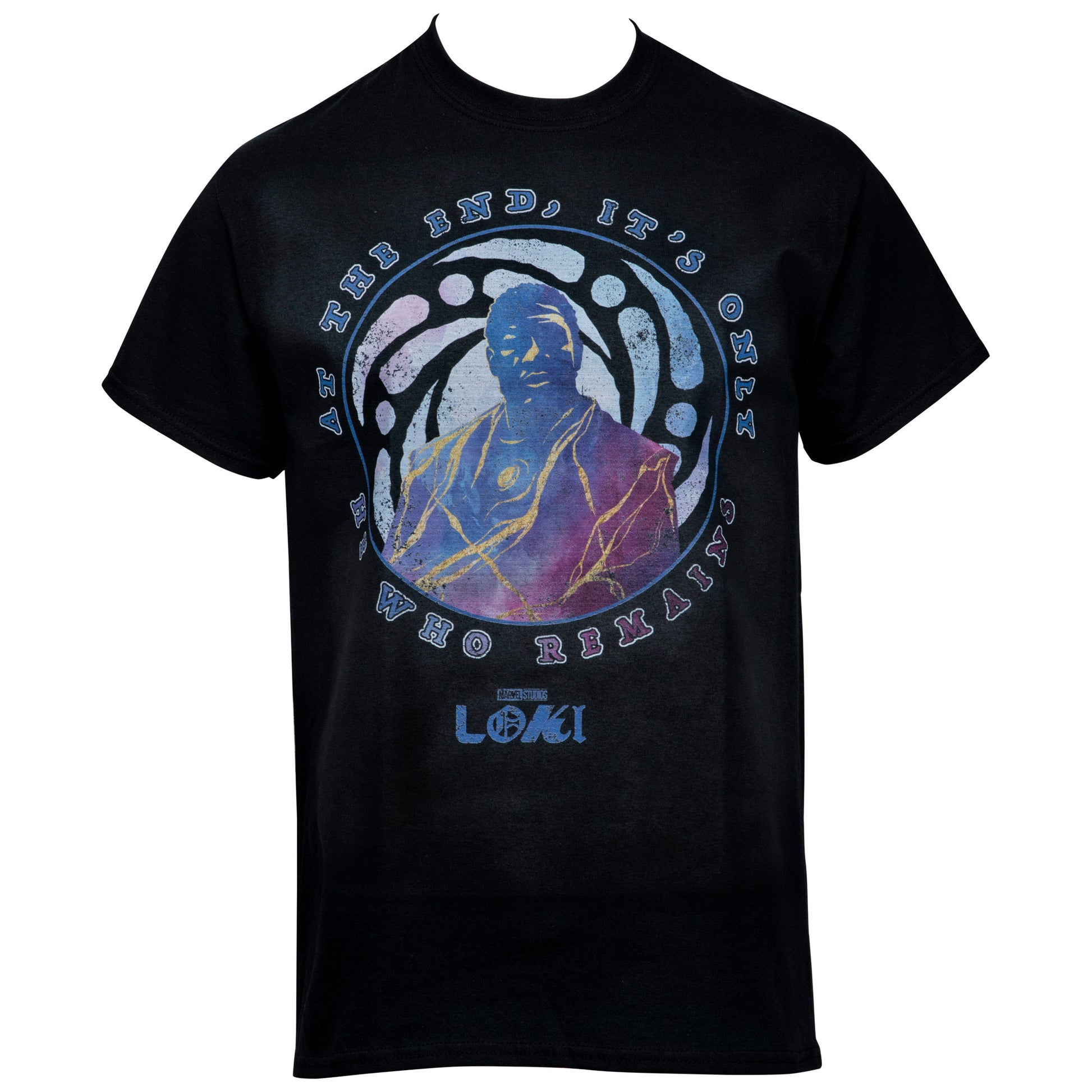 title:Marvel Studios Loki Series At the End It's Only He Who Remains T-Shirt;color:Black