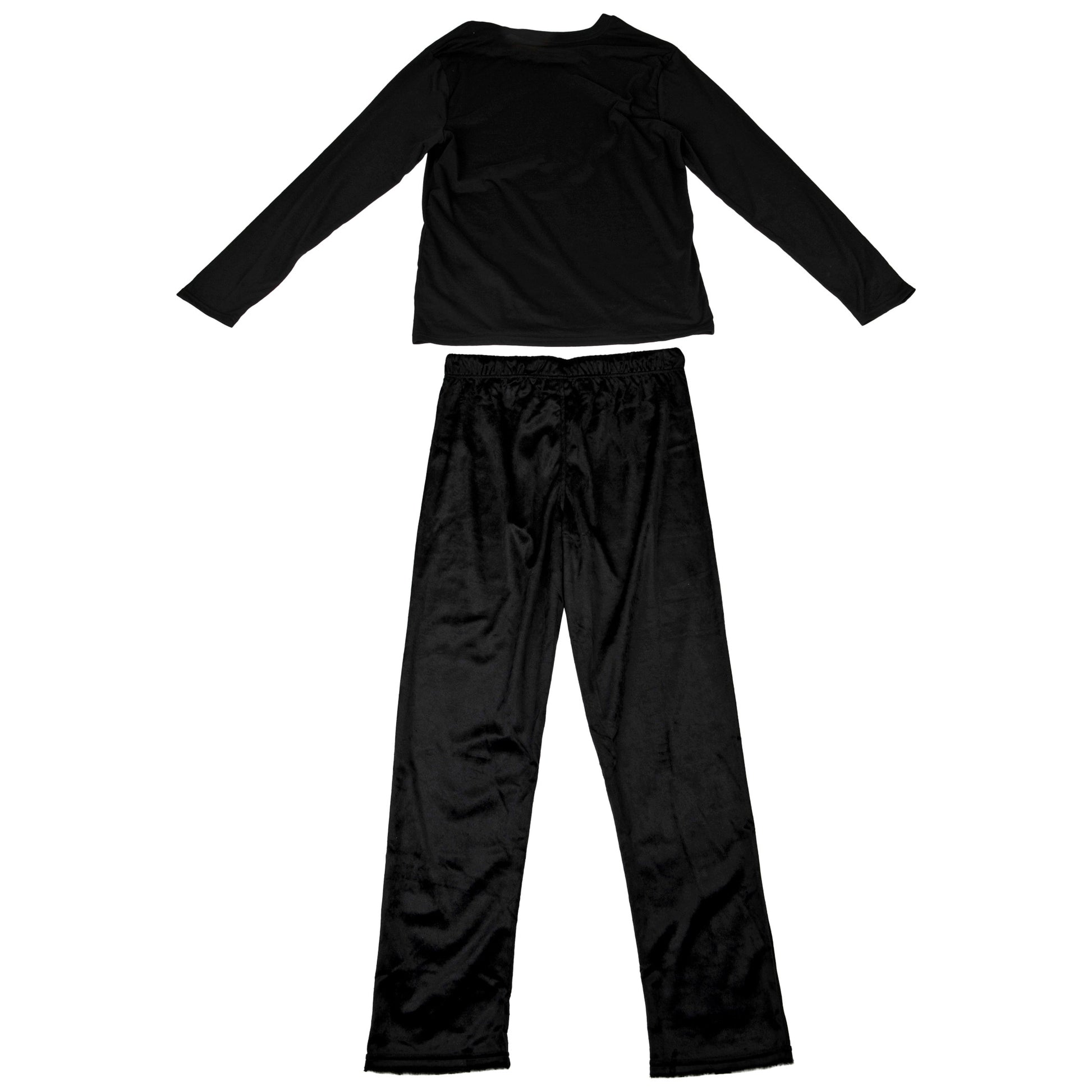 title:Star Wars The Mandalorian Grogu Long Sleeve Shirt & Sleep Pants Set;color:Black