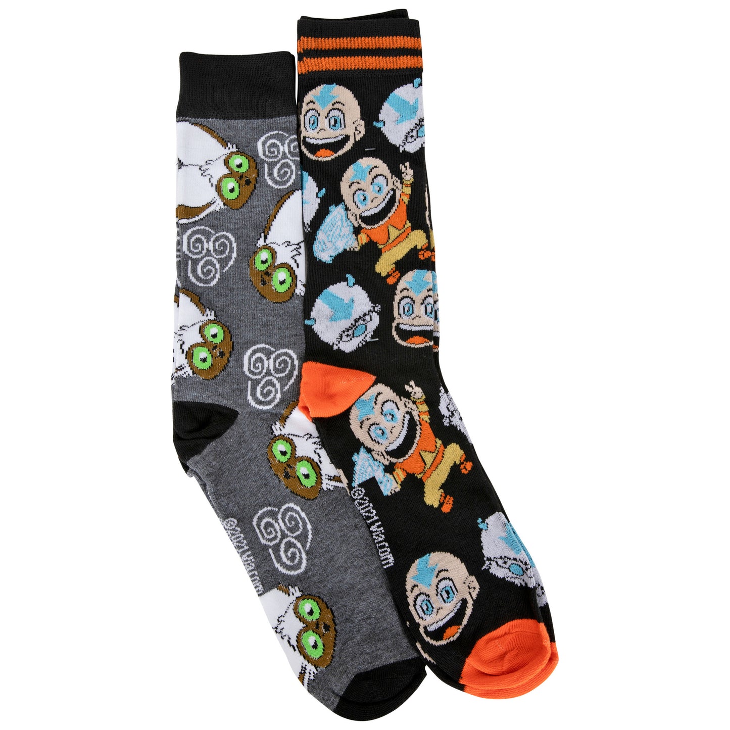 title:Avatar: The Last Airbender Characters 2-Pair Pack of Crew Socks;color:Multi-Color