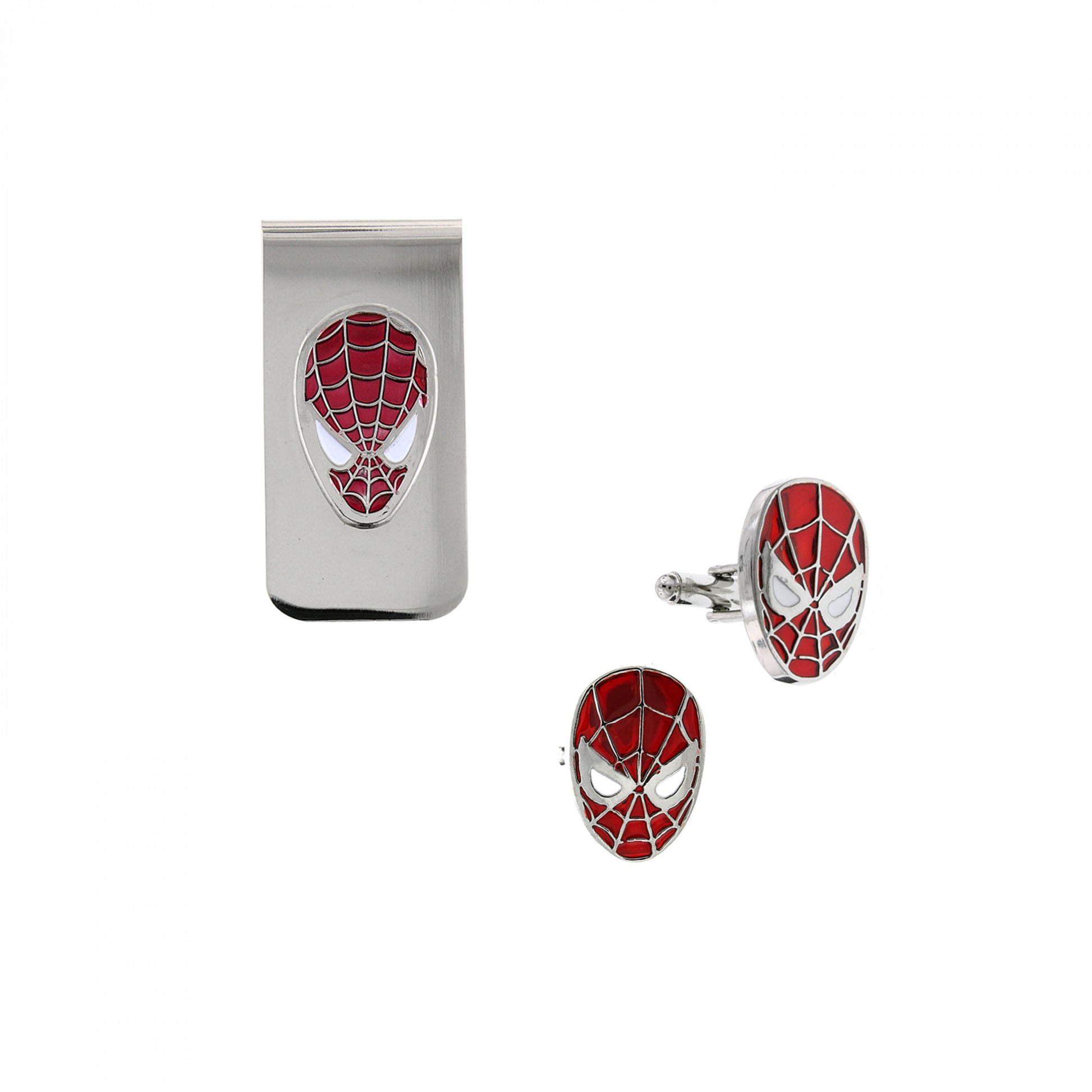 title:Spider-Man Cuff Links & Money Clip Boxed Set;color:Multi-Color