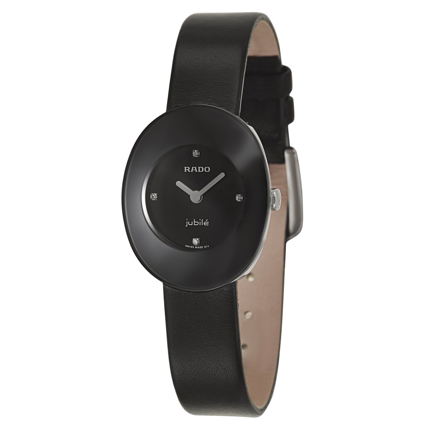 title:Rado Women's Esenza Stainless Steel 24mm Quartz Watch;color:Black