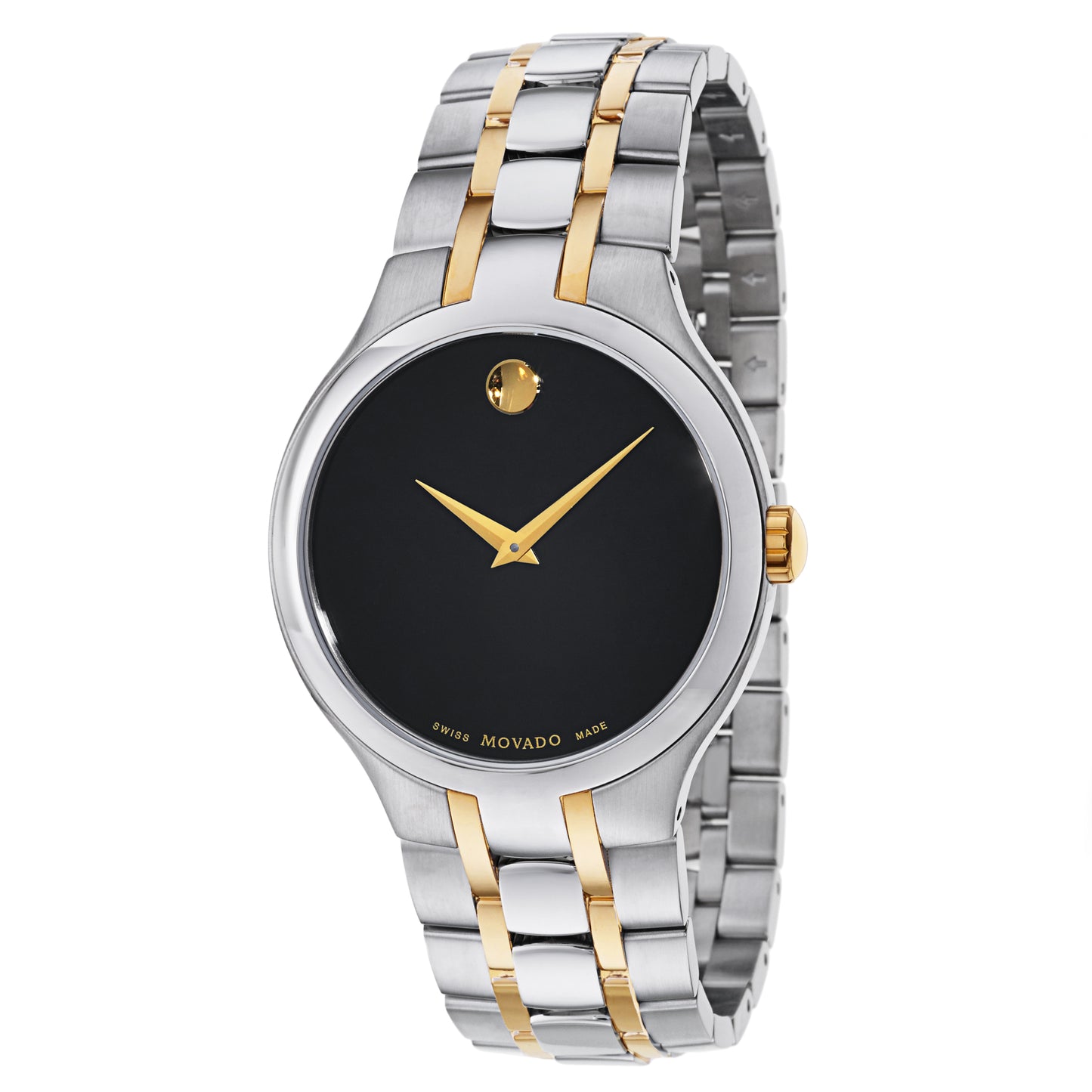 title:Movado Men's Movado Collection 39mm Quartz Watch 0606958;color:Silver and Gold