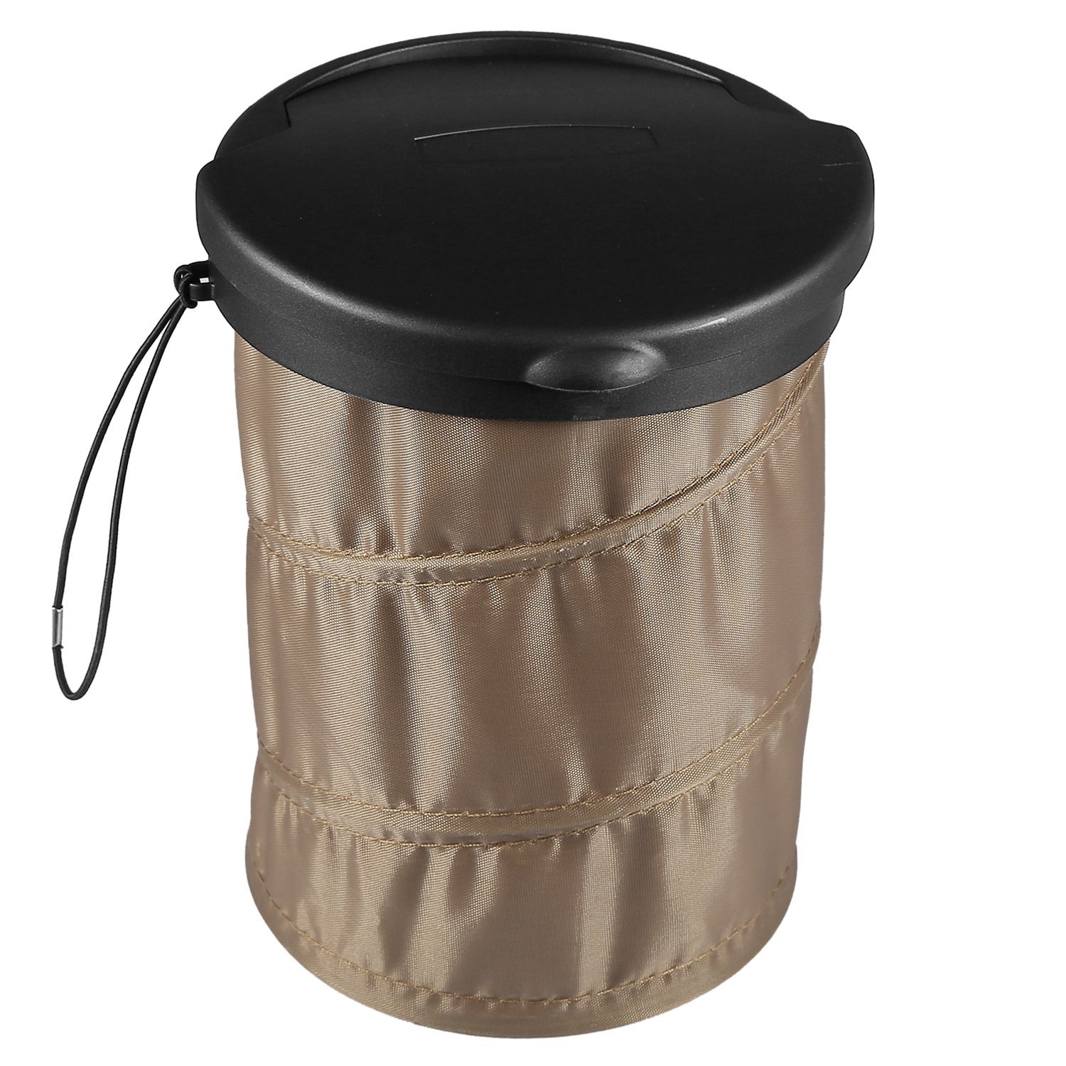 title:Universal Car Trash Can Portable Car Garbage Bin Foldable Pop-up Trash Can with Cover Leak Proof;color:Coffee