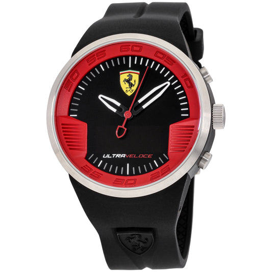 title:Ferrari Men's Ultraveloce 46mm Quartz Watch 0830373;color:Black