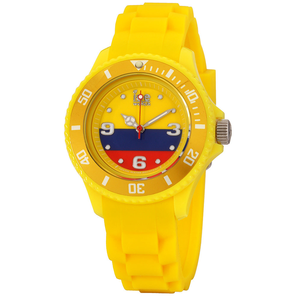 title:ICE Unisex Ice- World 40mm Quartz Watch WO.CO.S.S.12;color:Yellow