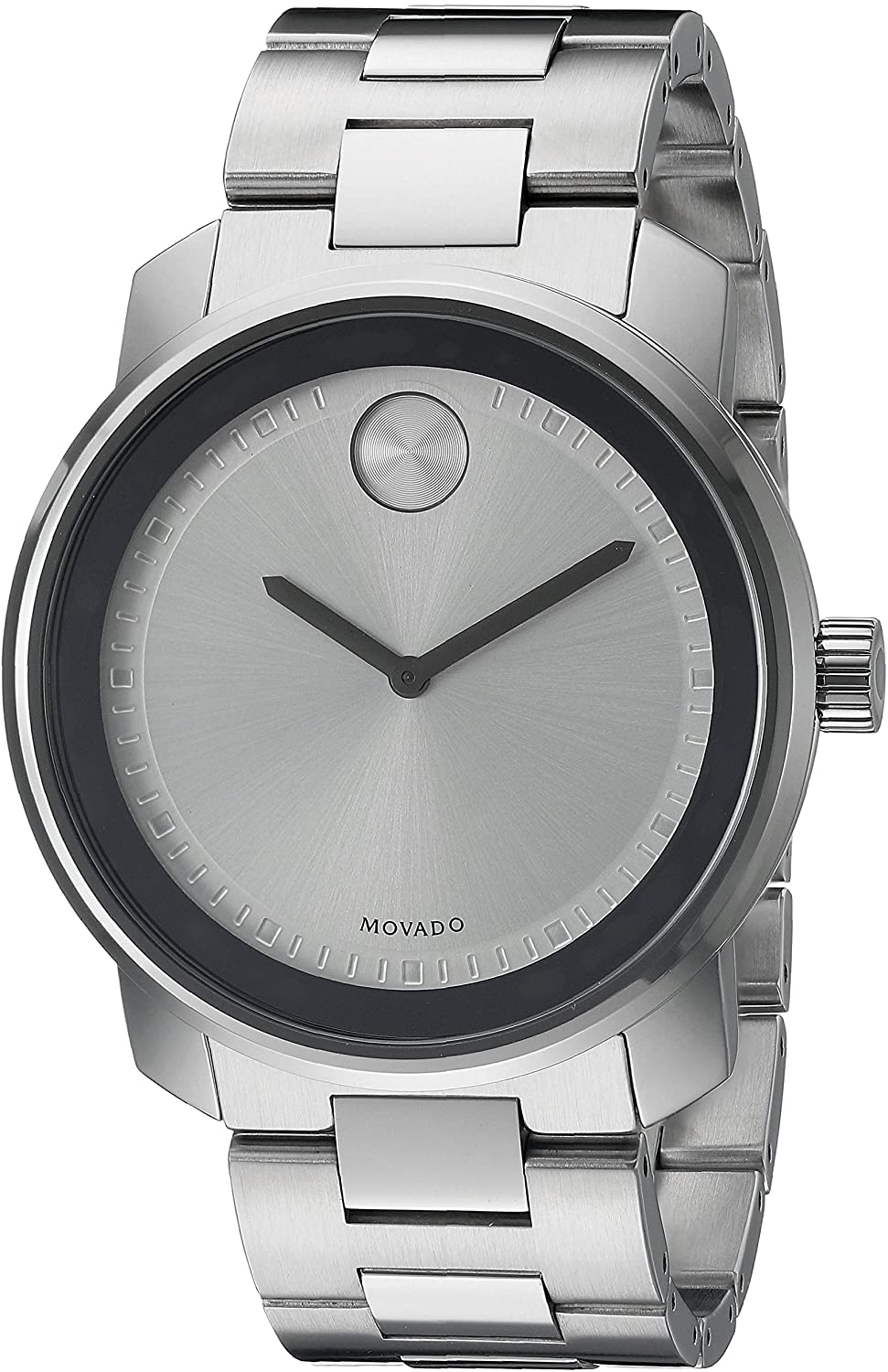 title:Movado Men's Bold 42mm Quartz Watch 3600257;color:Silver