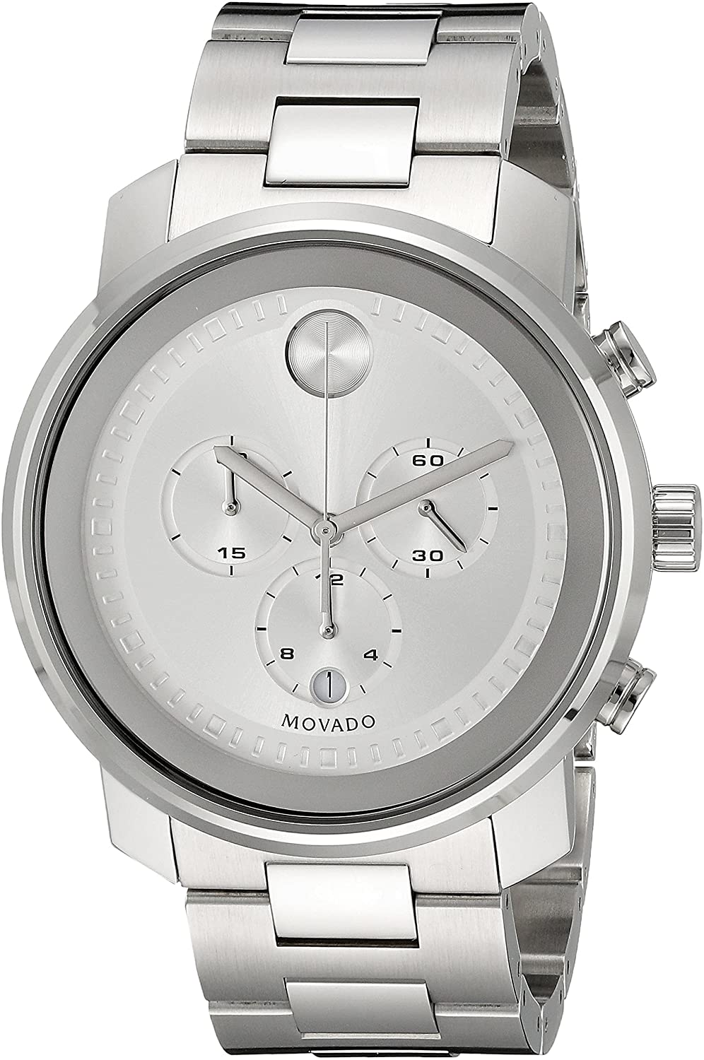 title:Movado Men's Bold 44mm Quartz Watch 3600276;color:Silver