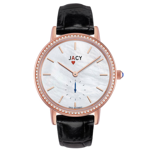 title:Jacy Women's JW-1001-1601R Ace 35mm Quartz Watch;color:Black