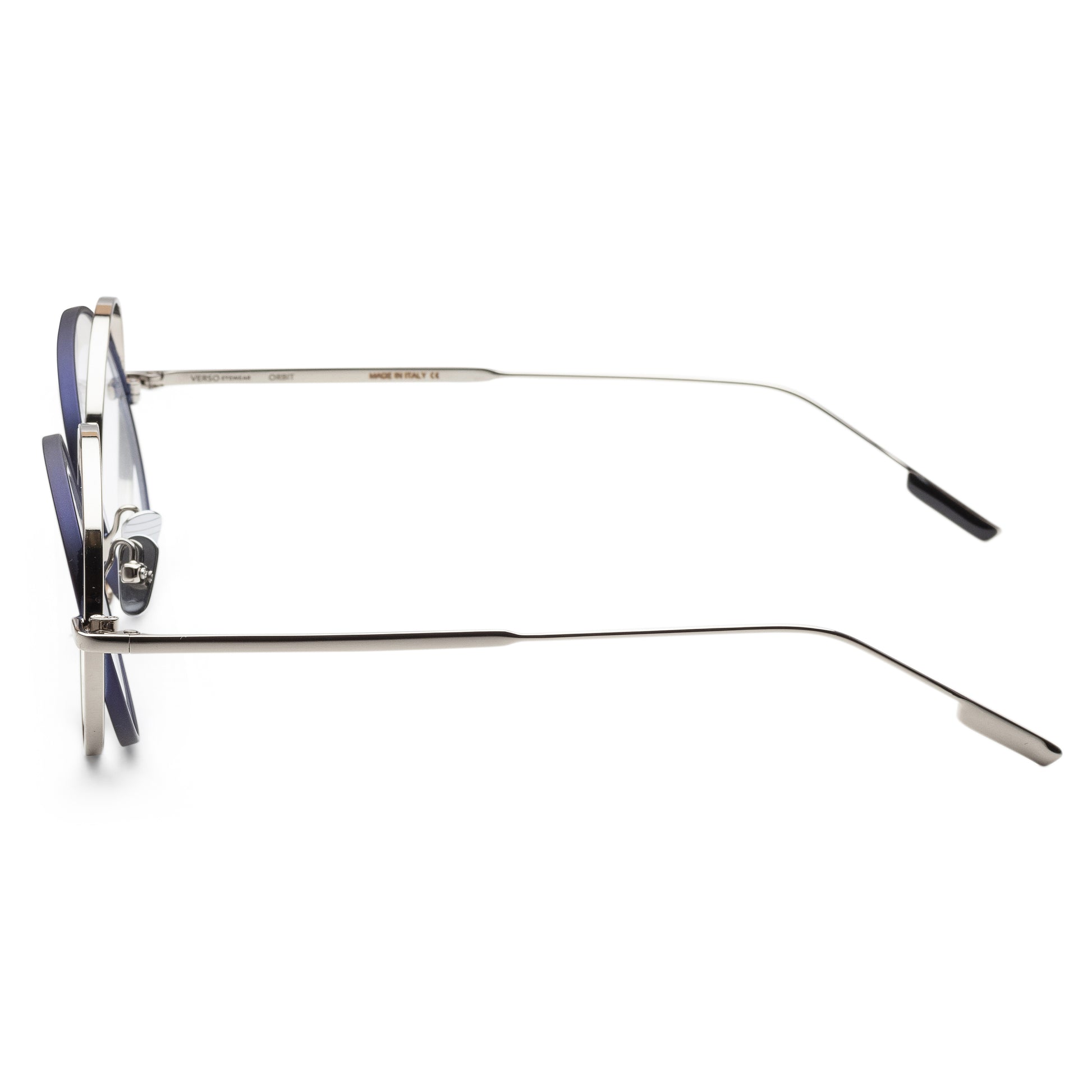 title:Verso Men's Orbit IS1009-D 50 mm Silver Sunglasses;color:Silver Frame, Demo Lens Lens