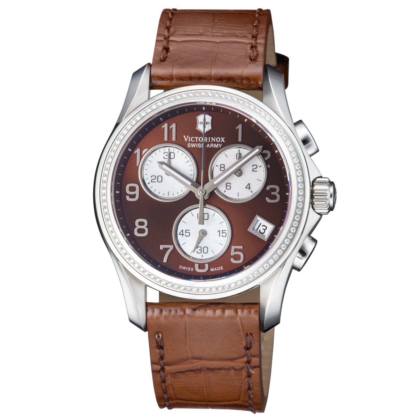 title:Victorinox Swiss Army Women's Chrono Classic 41mm Quartz Watch 241420;color:Brown