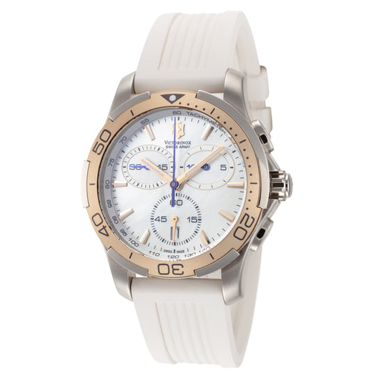 title:Victorinox Swiss Army Women's Alliance Sport Chrono 37mm Quartz Watch 241351;color:White