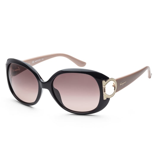 title:Ferragamo Women's 57mm Taupe Sunglasses SF668S-001;color:Taupe frame, Brown lens