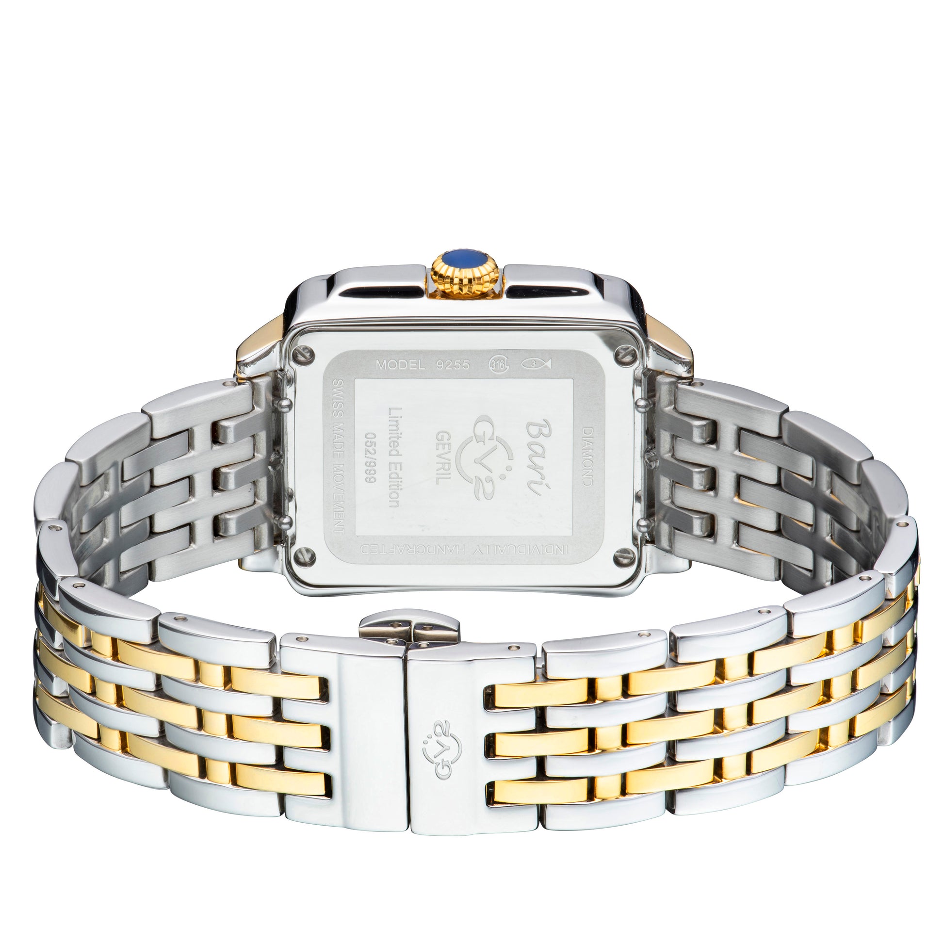 title:GV2 by Gevril Women's Bari Tortoise 34mm Quartz Watch 9255B;color:Mother-of-Pearl