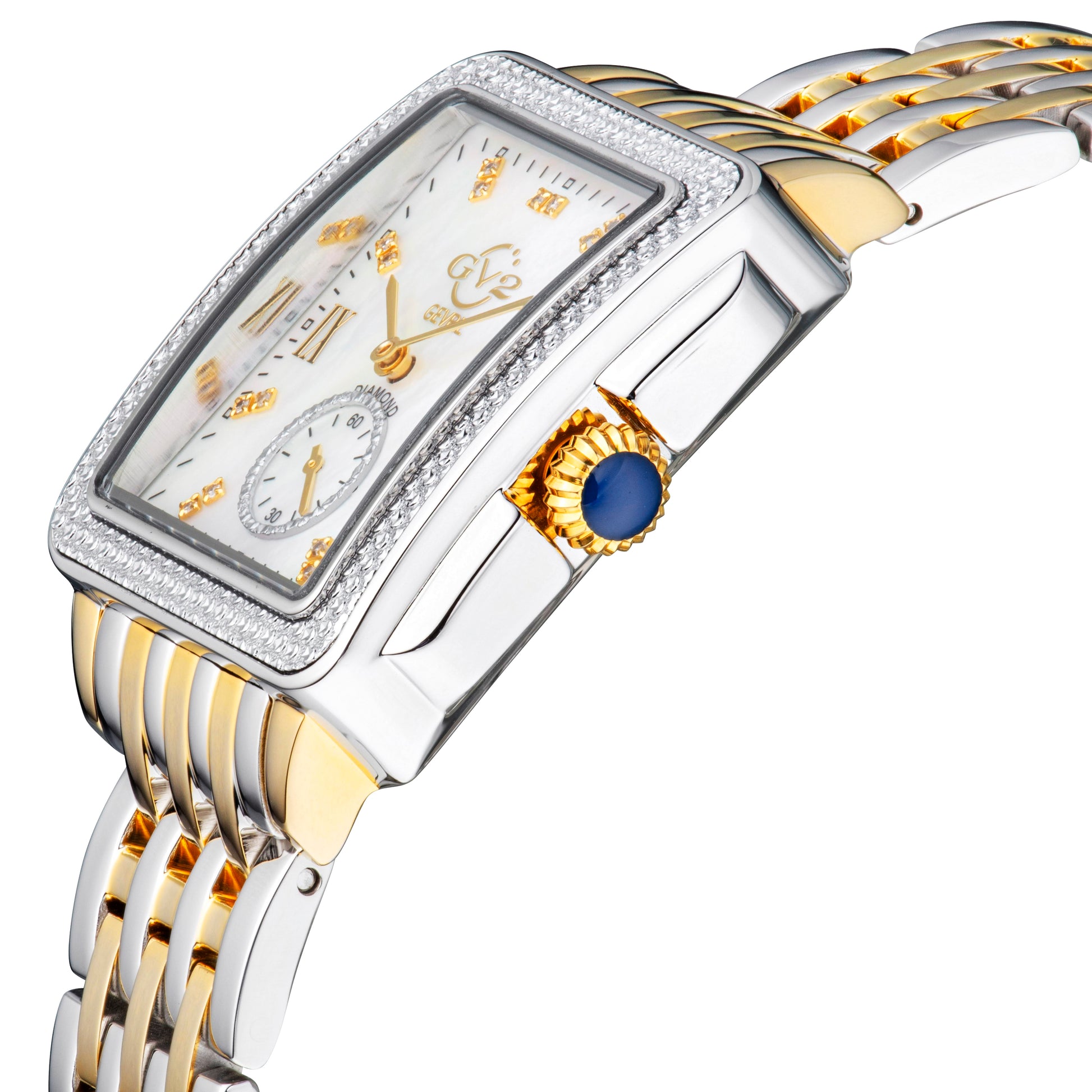 title:GV2 by Gevril Women's Bari Tortoise 34mm Quartz Watch 9255B;color:Mother-of-Pearl