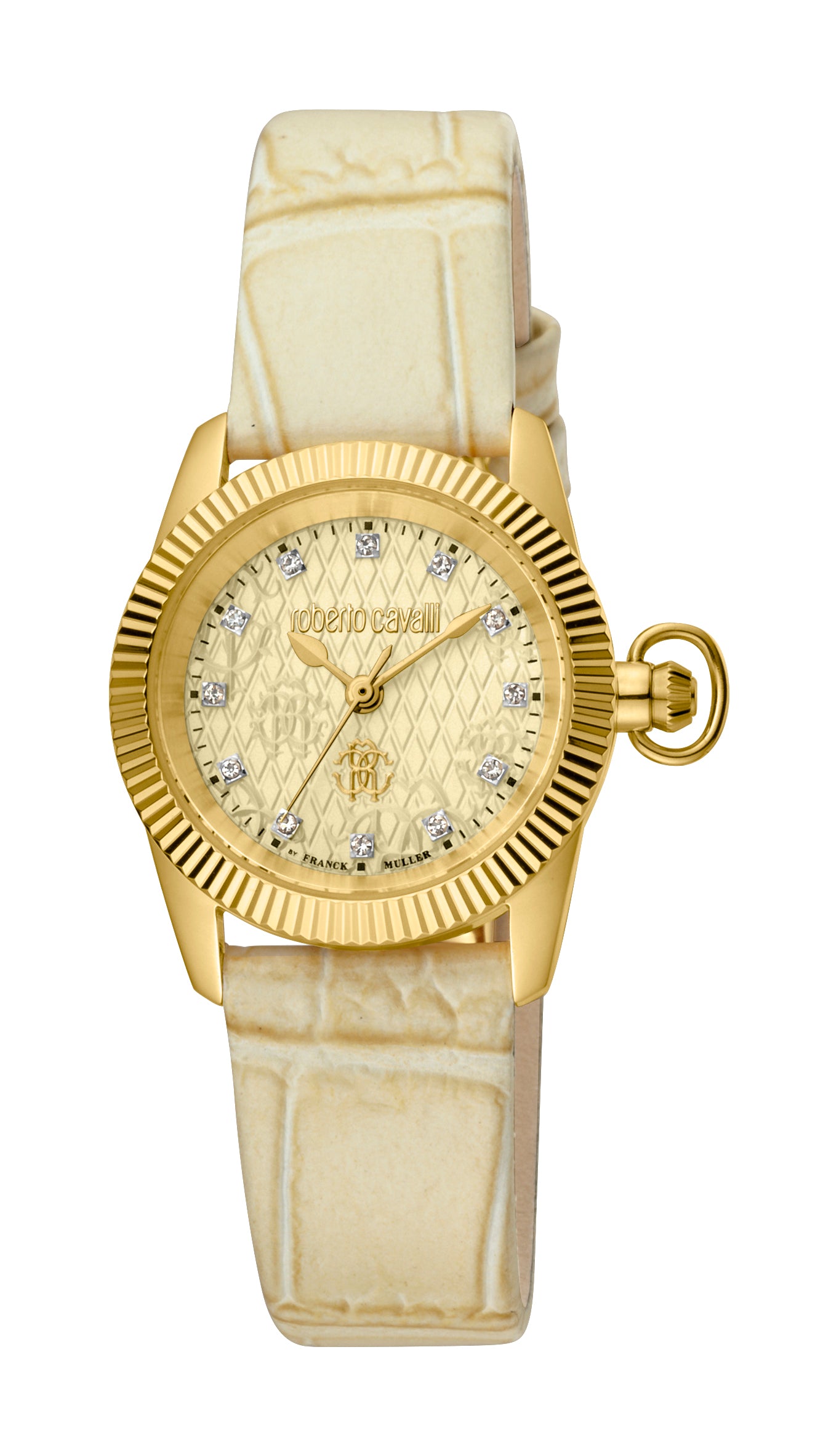 title:Roberto Cavalli Women's RC-9 28mm Quartz Watch RV2L036L0026;color:Champagne