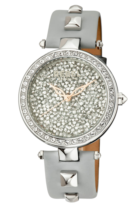 title:Rebel Women's Rockaway Parkway 40mm Quartz Watch RB101-4161;color:Silver