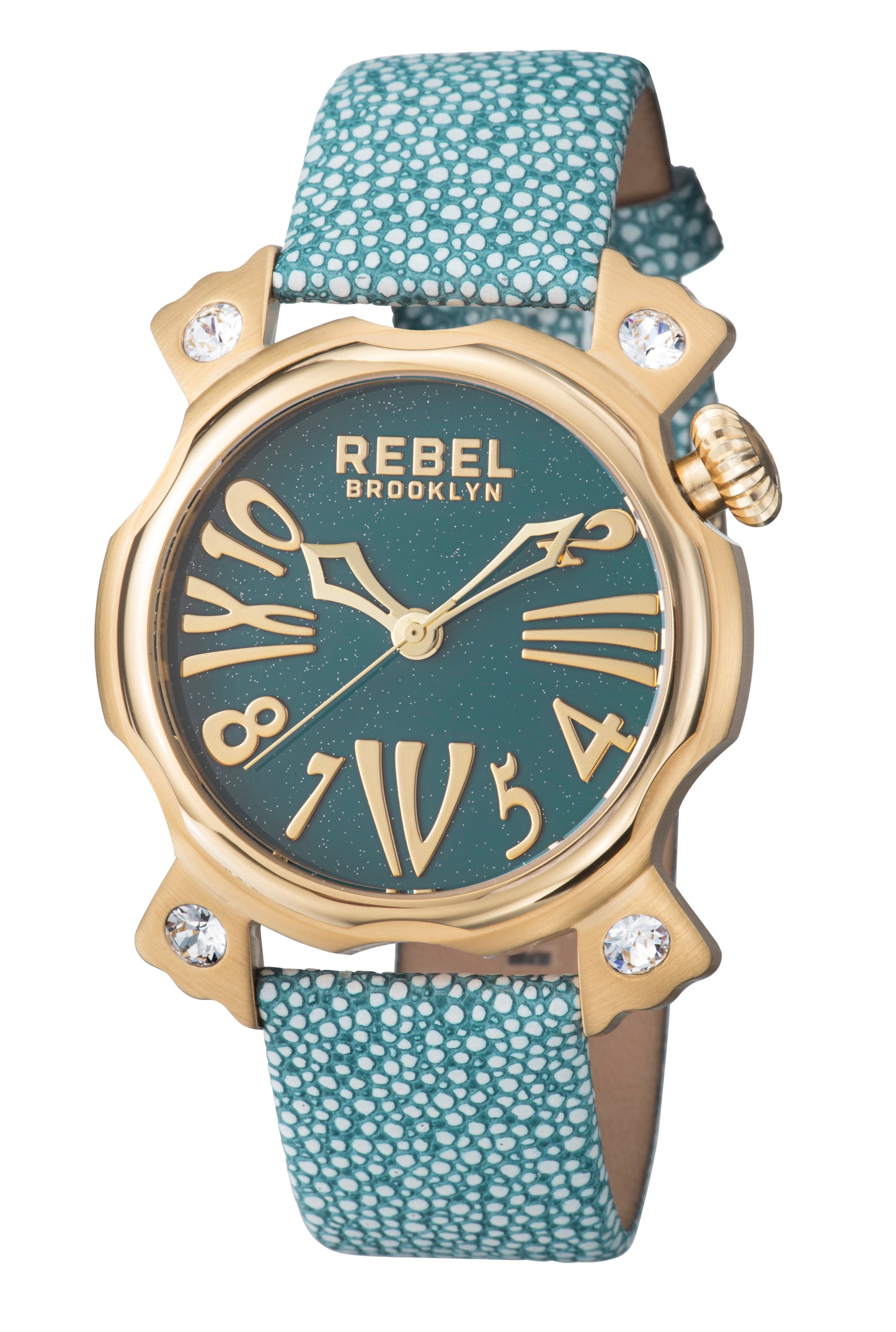 title:Rebel Women's Coney Island 44mm Quartz Watch RB104-9121;color:Teal