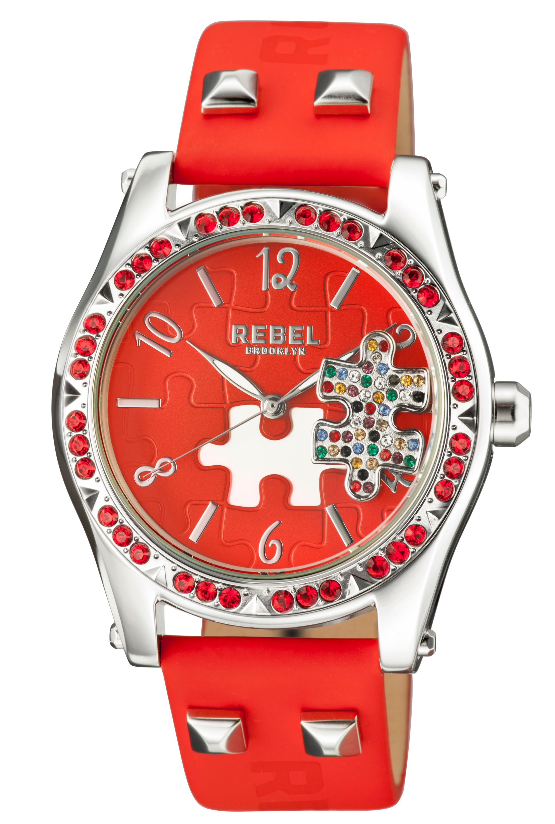 title:Rebel Women's Gravesend 40mm Quartz Watch RB111-4051;color:Red