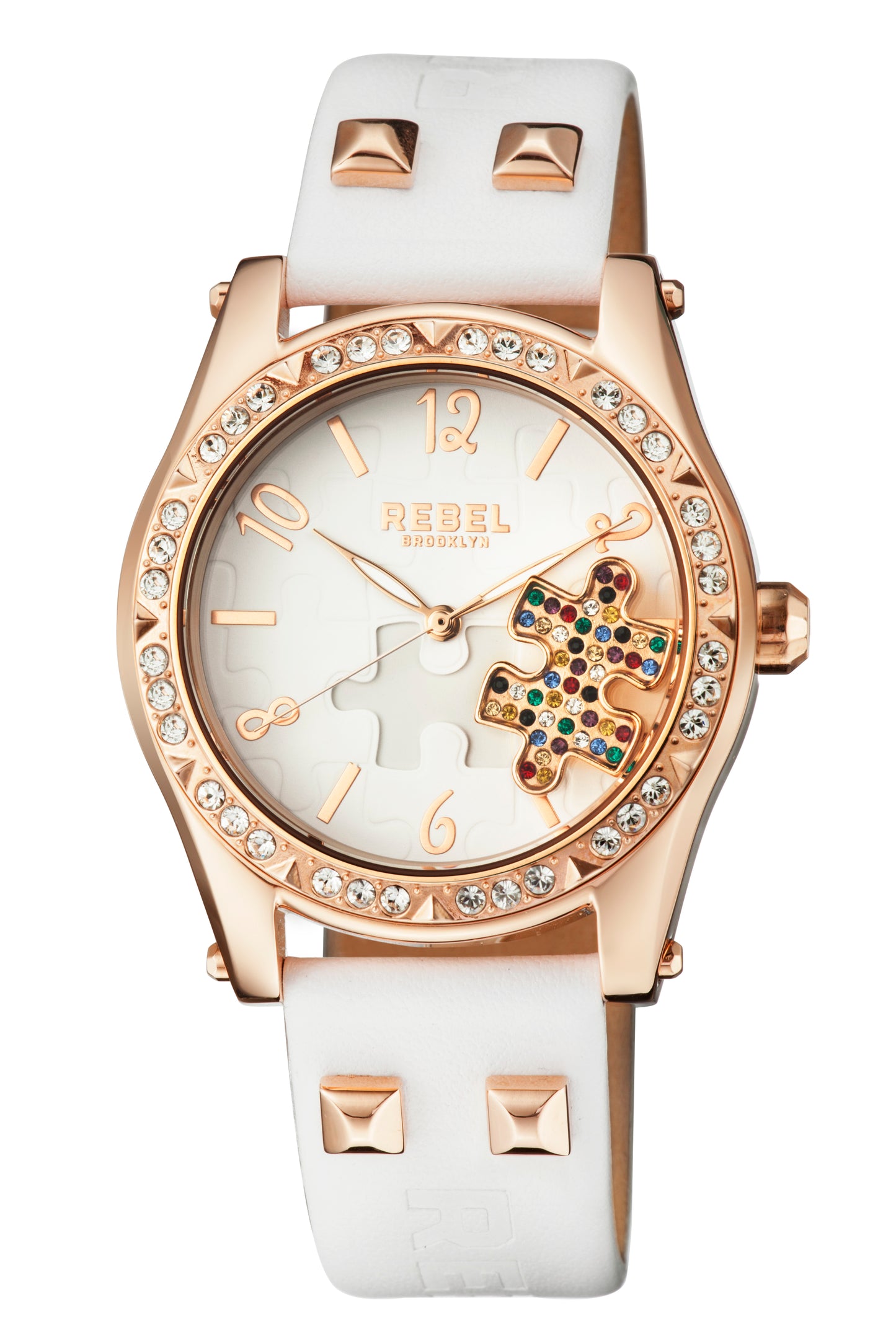 title:Rebel Women's Gravesend 40mm Quartz Watch RB111-8021;color:White