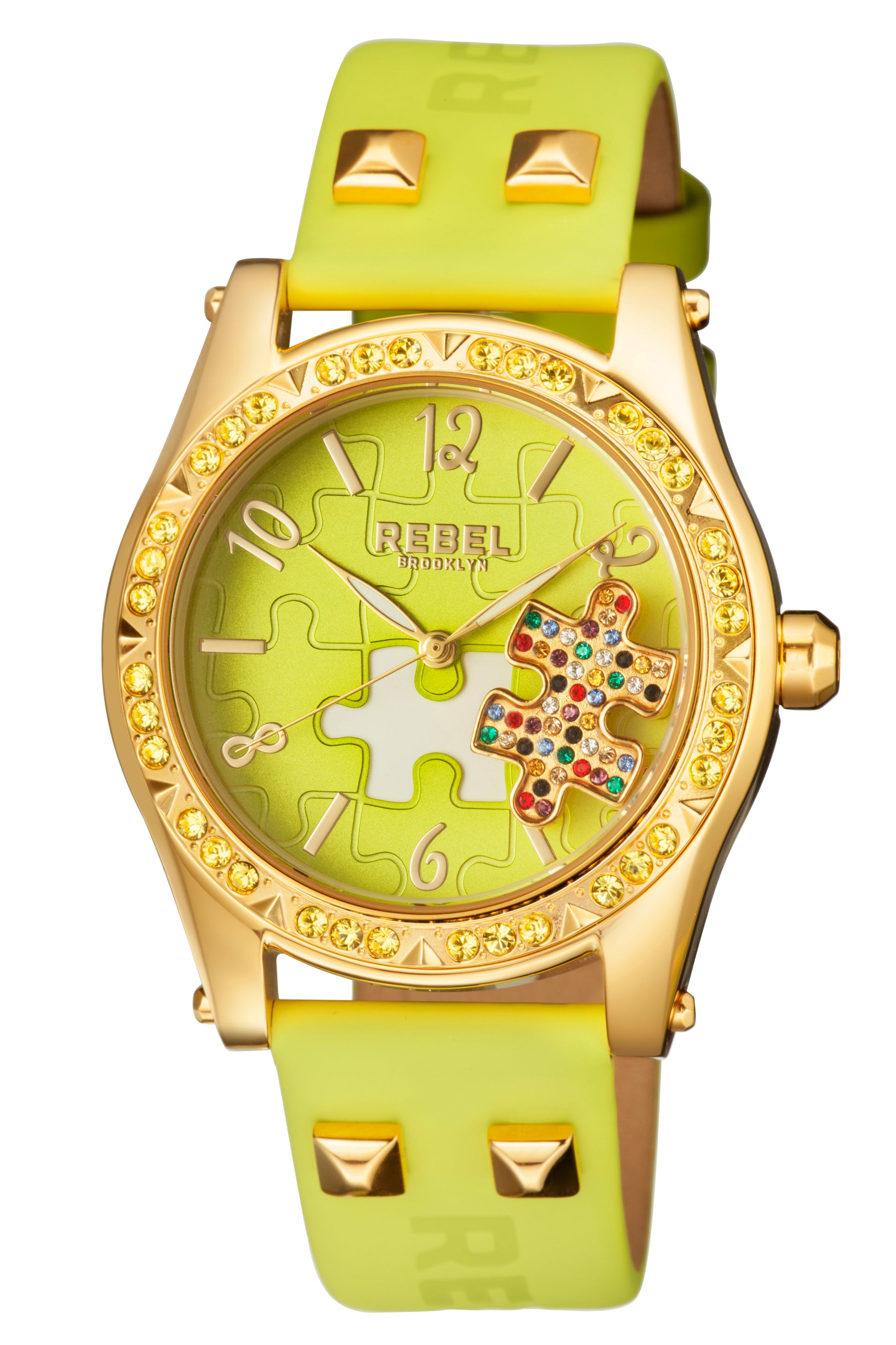 title:Rebel Women's Gravesend 40mm Quartz Watch RB111-9171;color:Lime Green