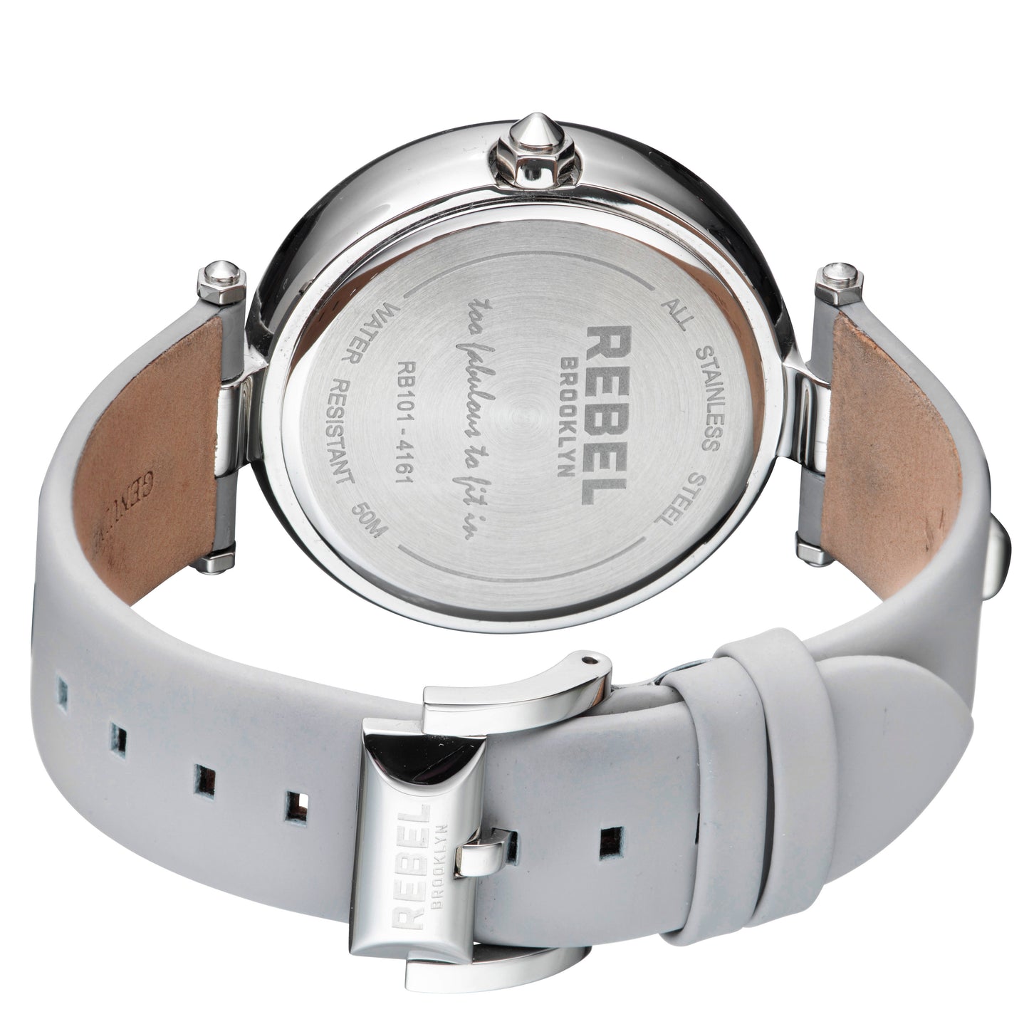 title:Rebel Women's Rockaway Parkway 40mm Quartz Watch RB101-4161;color:Silver