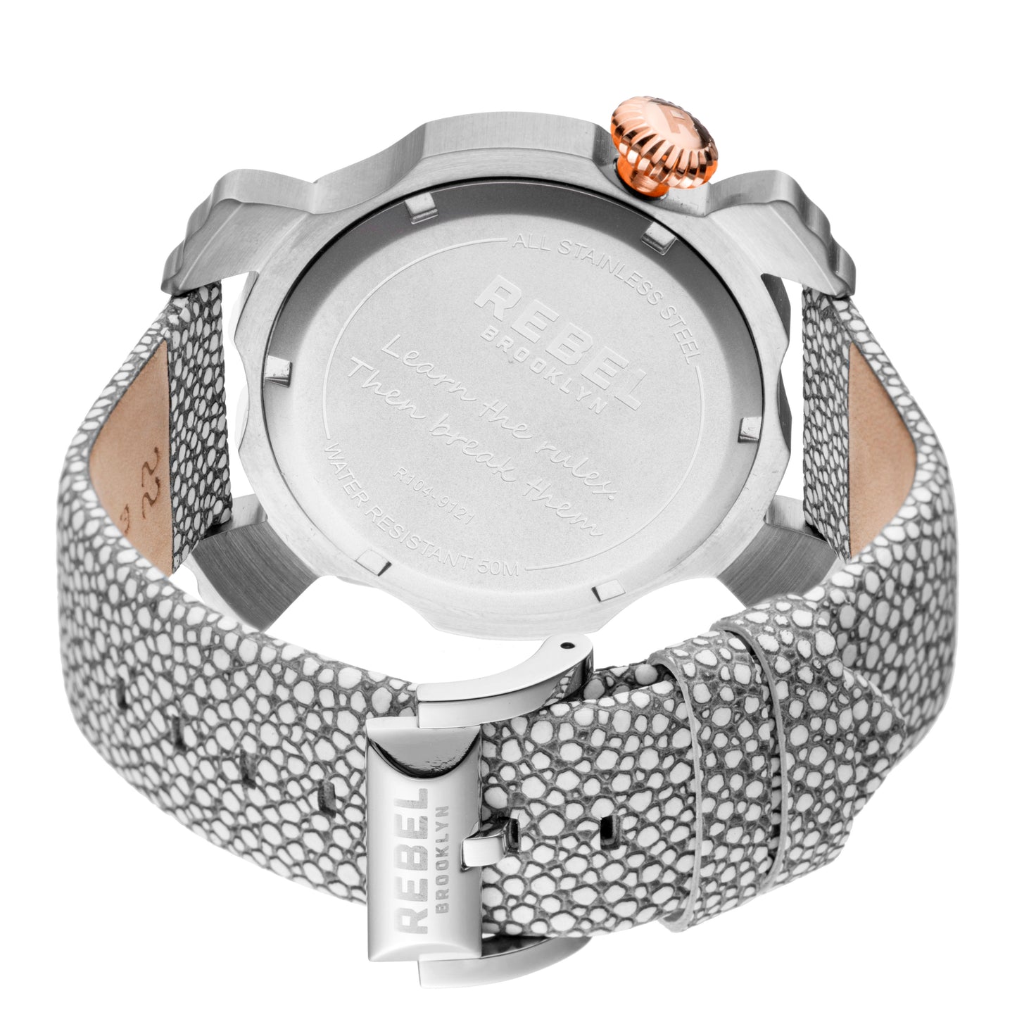 title:Rebel Women's Coney Island 44mm Quartz Watch RB104-5011;color:Silver