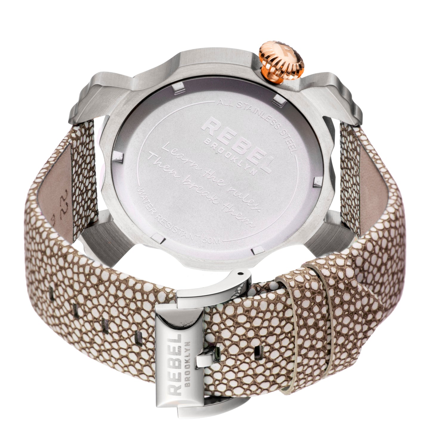 title:Rebel Women's Coney Island 44mm Quartz Watch RB104-5021;color:Tan