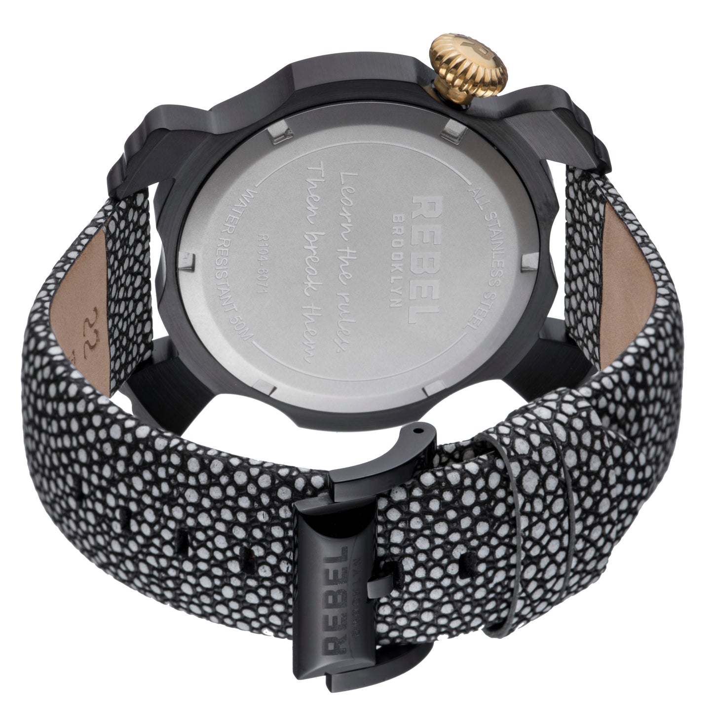 title:Rebel Women's Coney Island 44mm Quartz Watch RB104-6071;color:Black