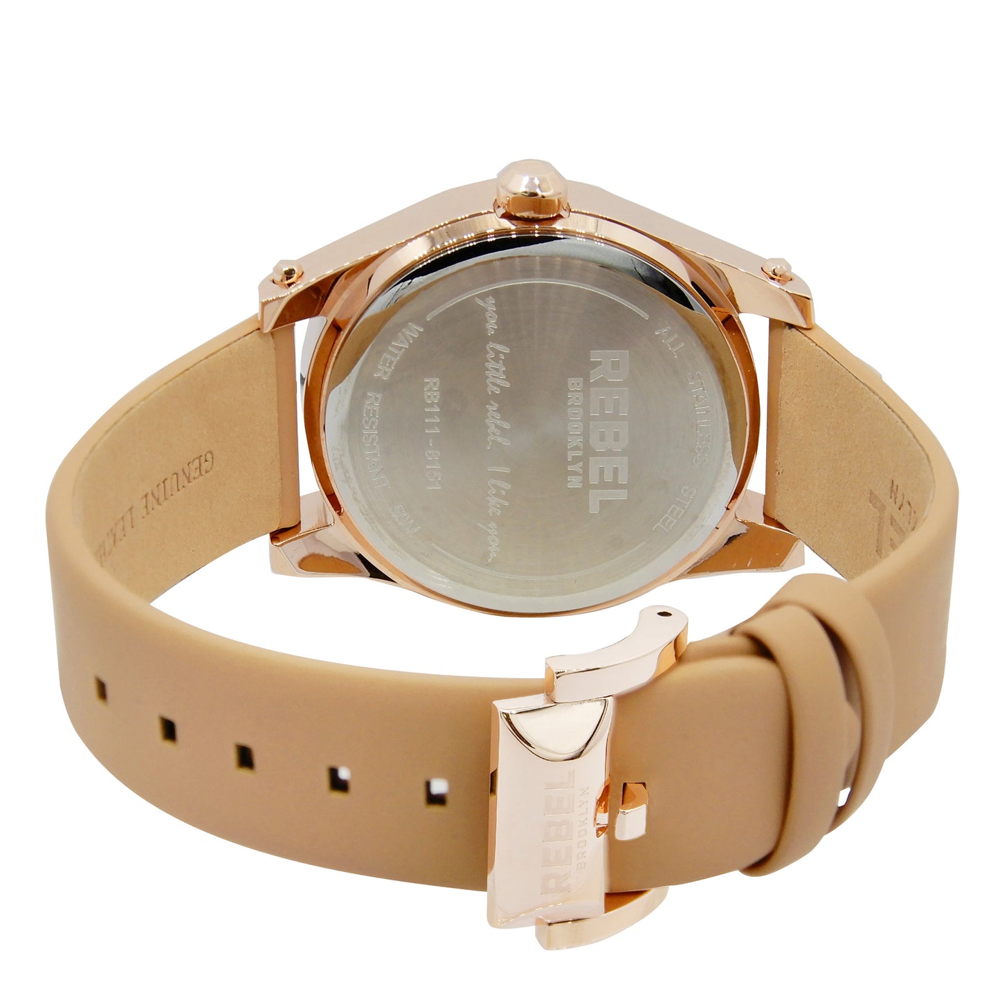 title:Rebel Women's Gravesend 40mm Quartz Watch RB111-8151;color:Tan