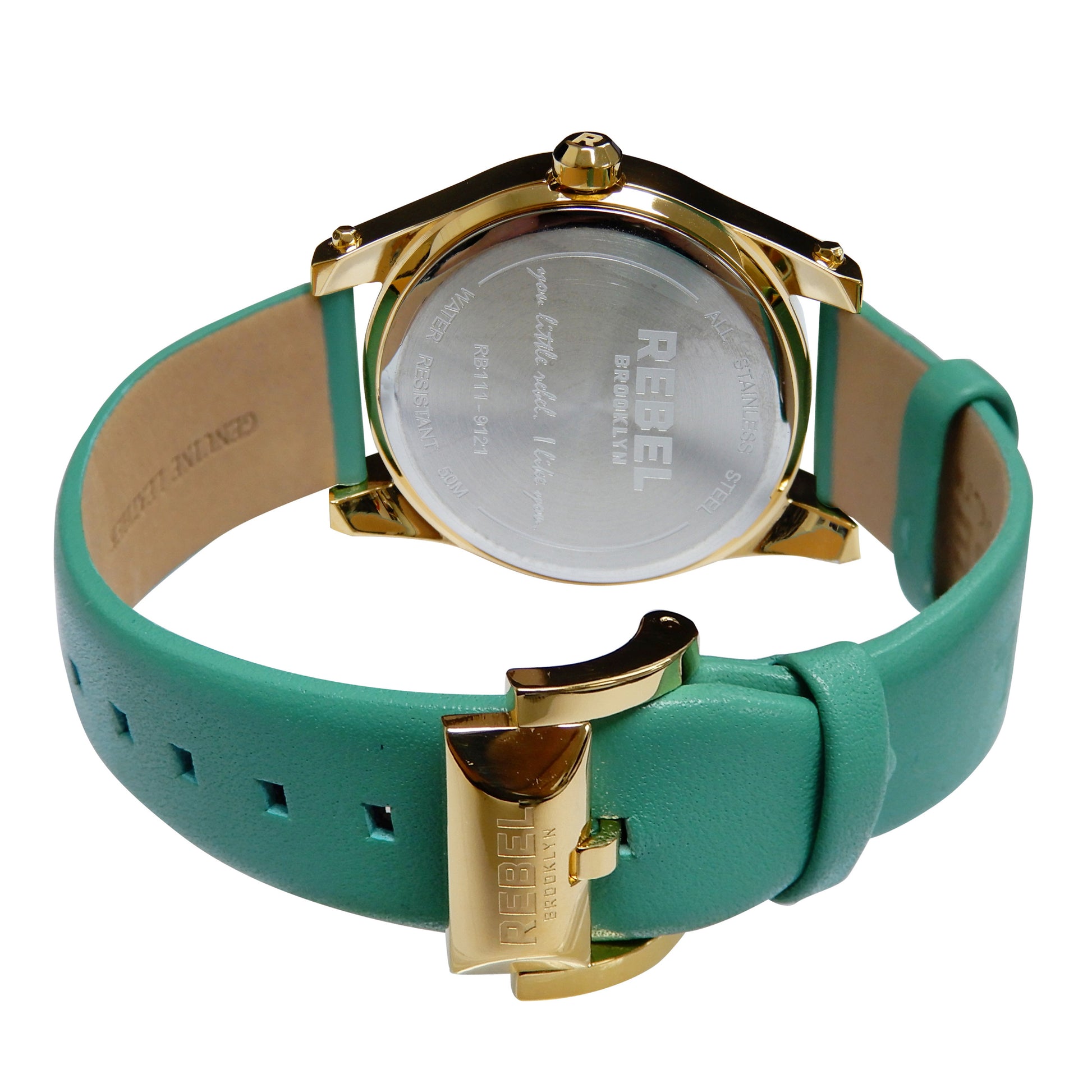 title:Rebel Women's Gravesend 40mm Quartz Watch RB111-9121;color:Teal