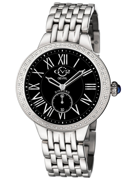 title:GV2 by Gevril Women's Astor 40mm Quartz Watch 9110;color:Black