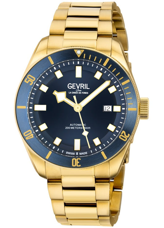 title:Gevril Men's Yorkville 43mm Automatic Watch 48602;color:Blue