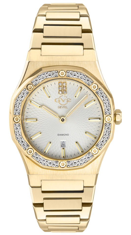 title:GV2 by Gevril Women's Palmanova 33mm Quartz Watch 12702;color:White