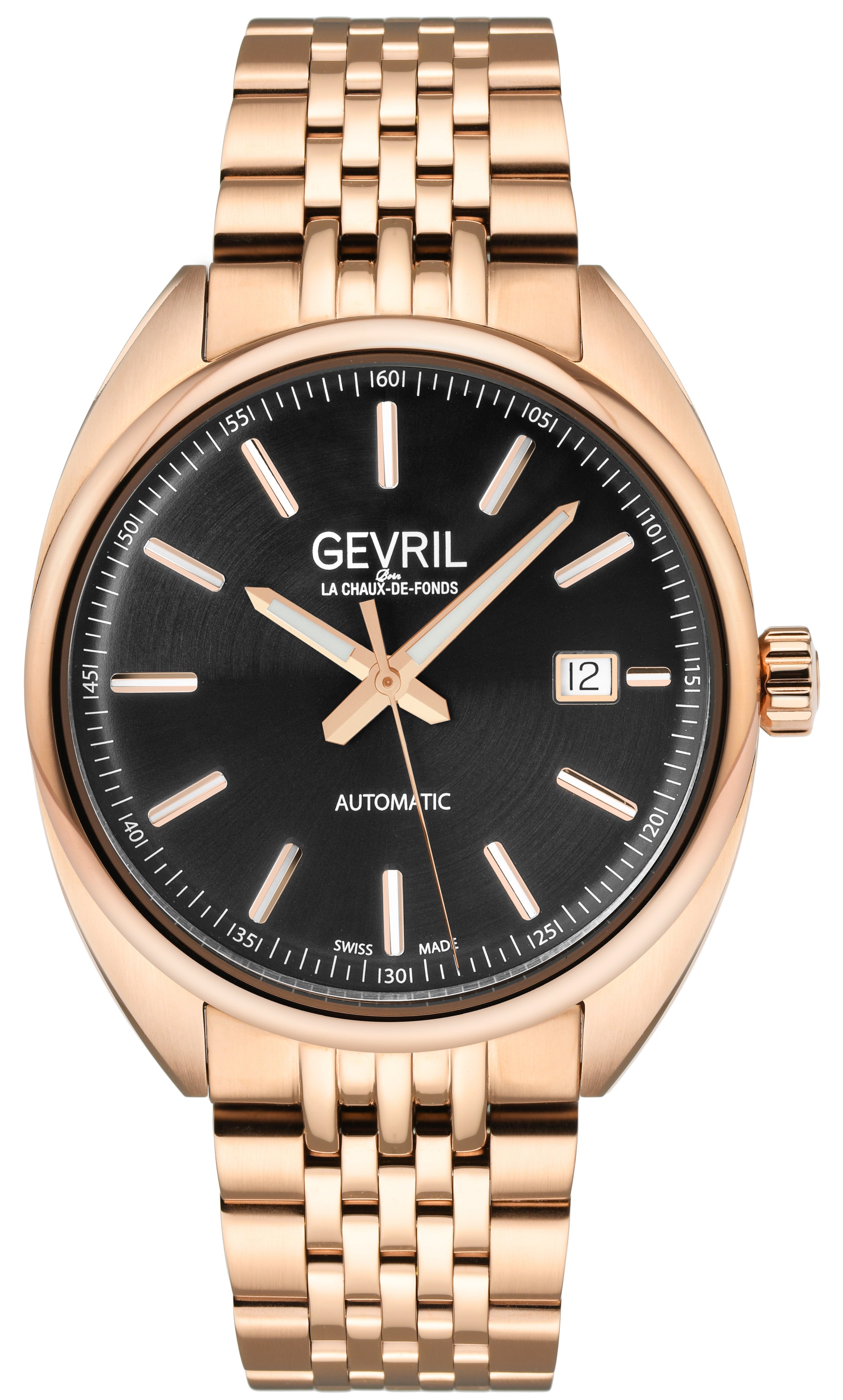 title:Gevril Men's Five Points 39mm Automatic Watch 48703;color:Black