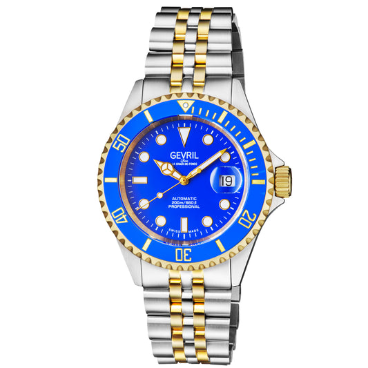 title:Gevril Men's Wall Street 43mm Automatic Watch 4856B;color:Blue